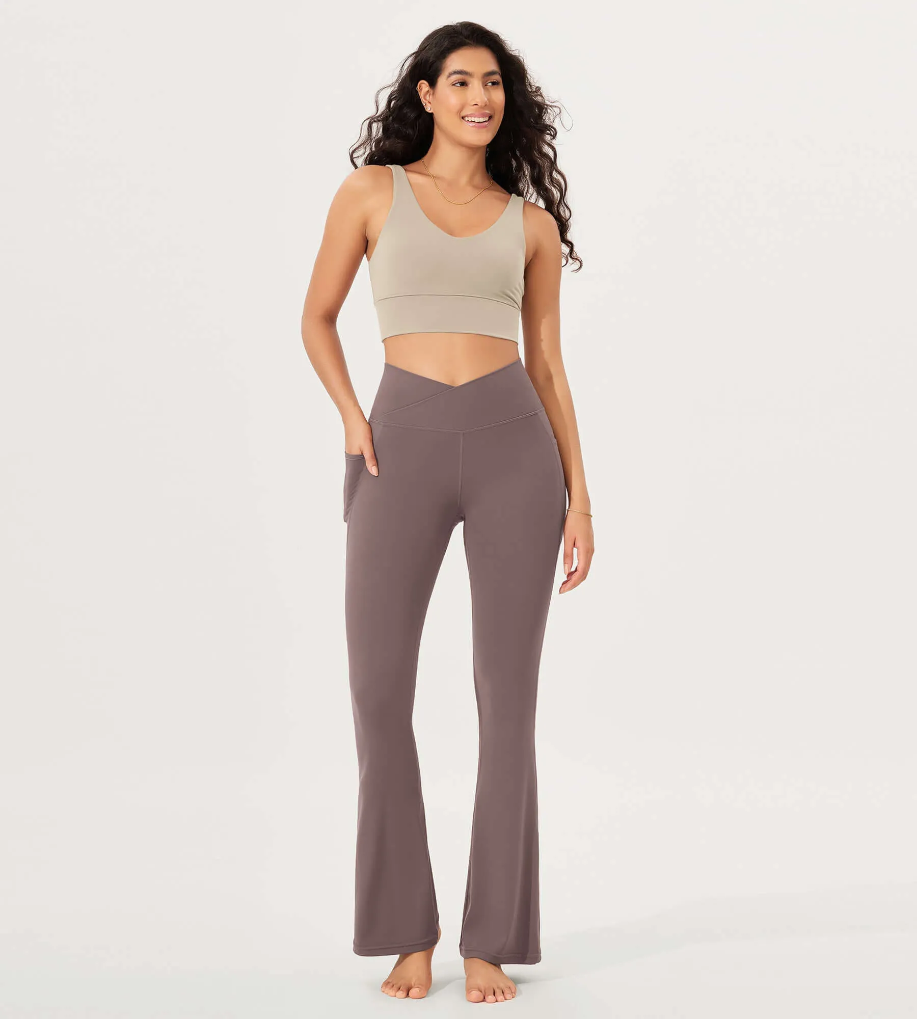 32" Cloud Feeling Bootcut Lounge Yoga Pants with Pockets
