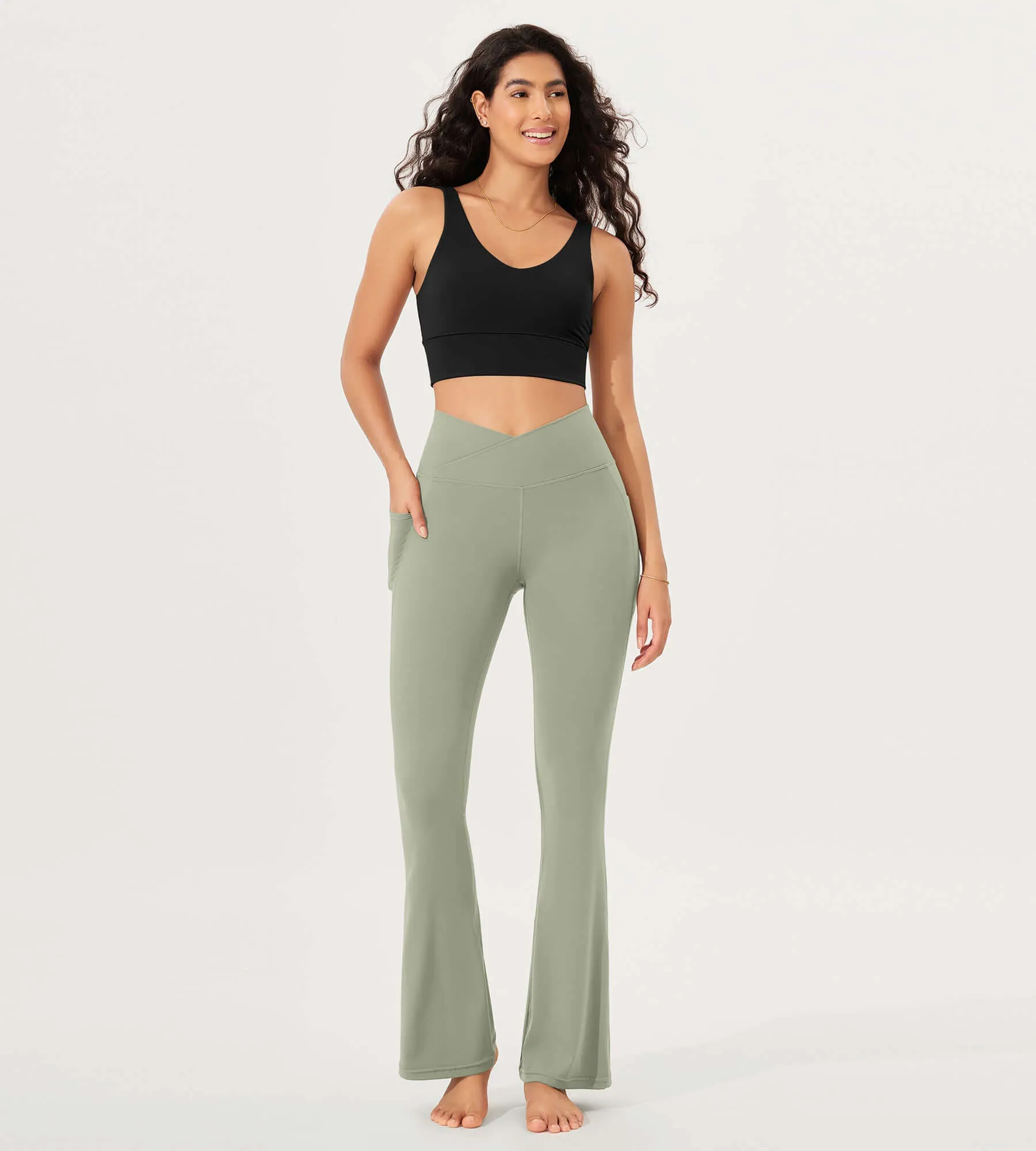 32" Cloud Feeling Bootcut Lounge Yoga Pants with Pockets