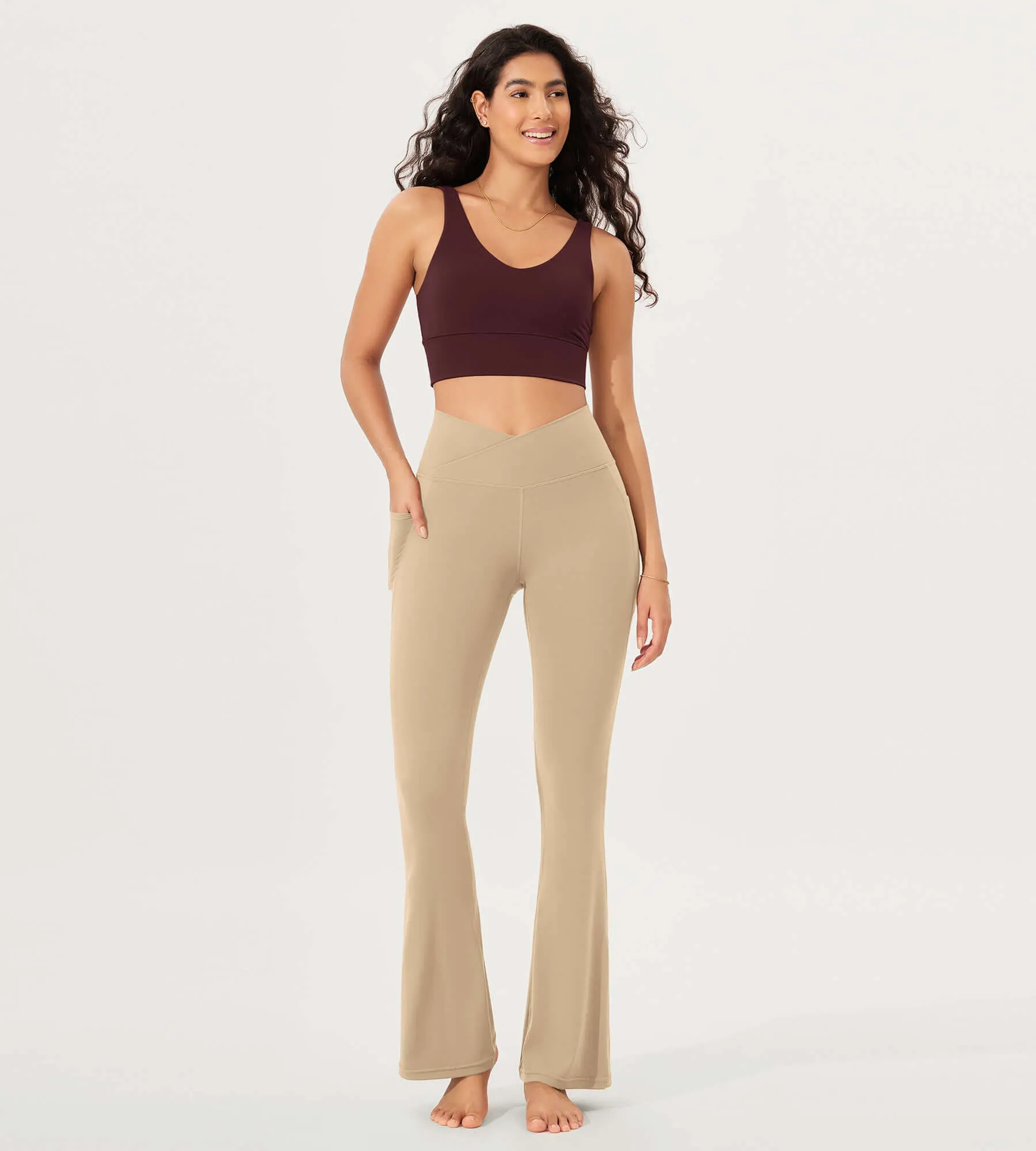 32" Cloud Feeling Bootcut Lounge Yoga Pants with Pockets