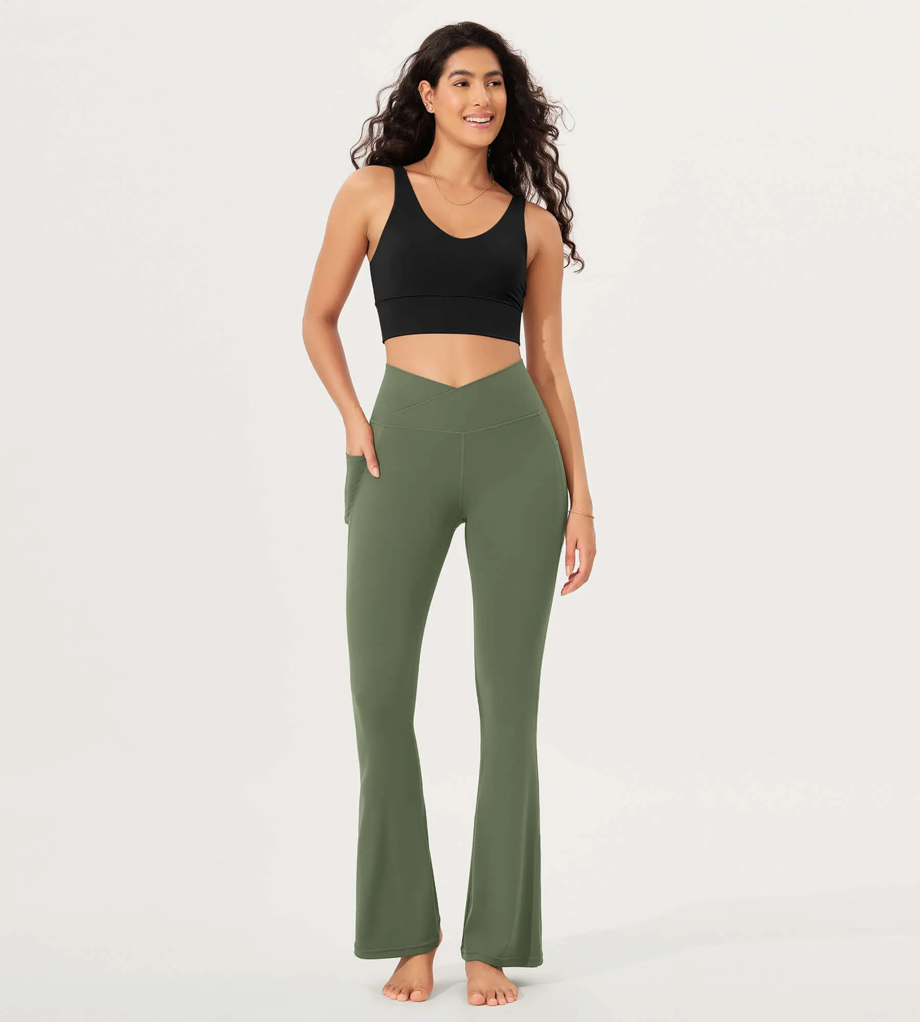 32" Cloud Feeling Bootcut Lounge Yoga Pants with Pockets