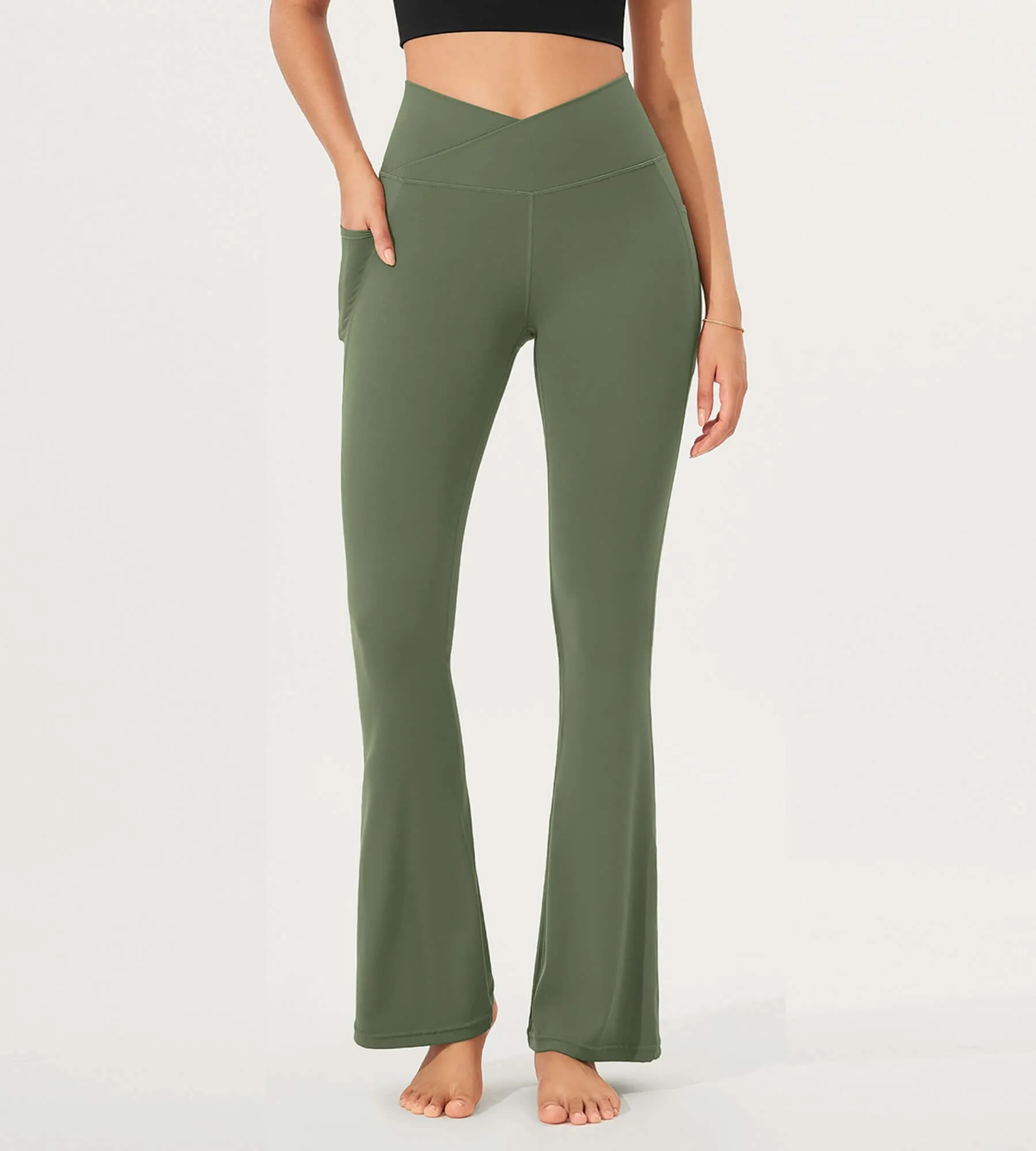 32" Cloud Feeling Bootcut Lounge Yoga Pants with Pockets