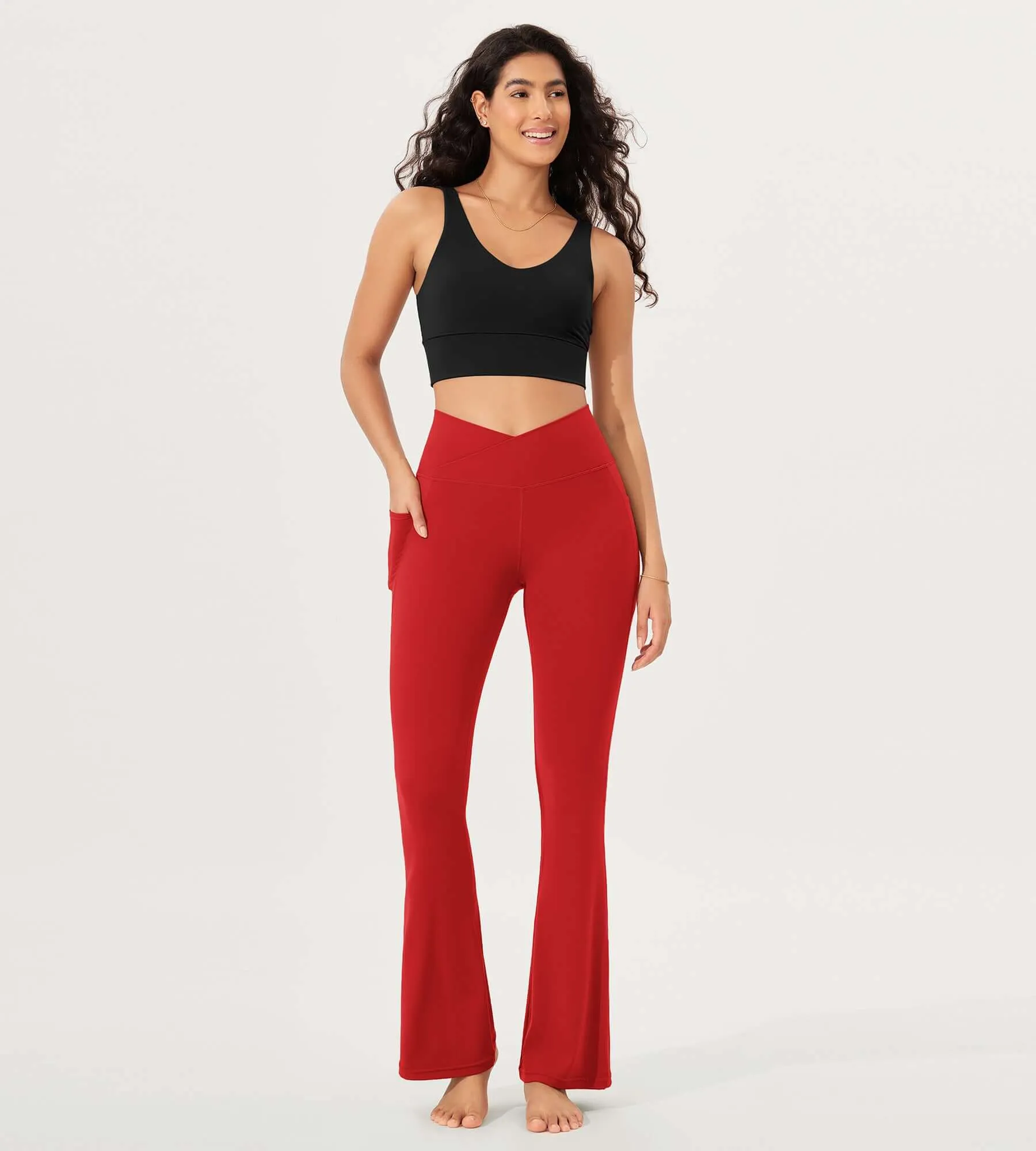 32" Cloud Feeling Bootcut Lounge Yoga Pants with Pockets