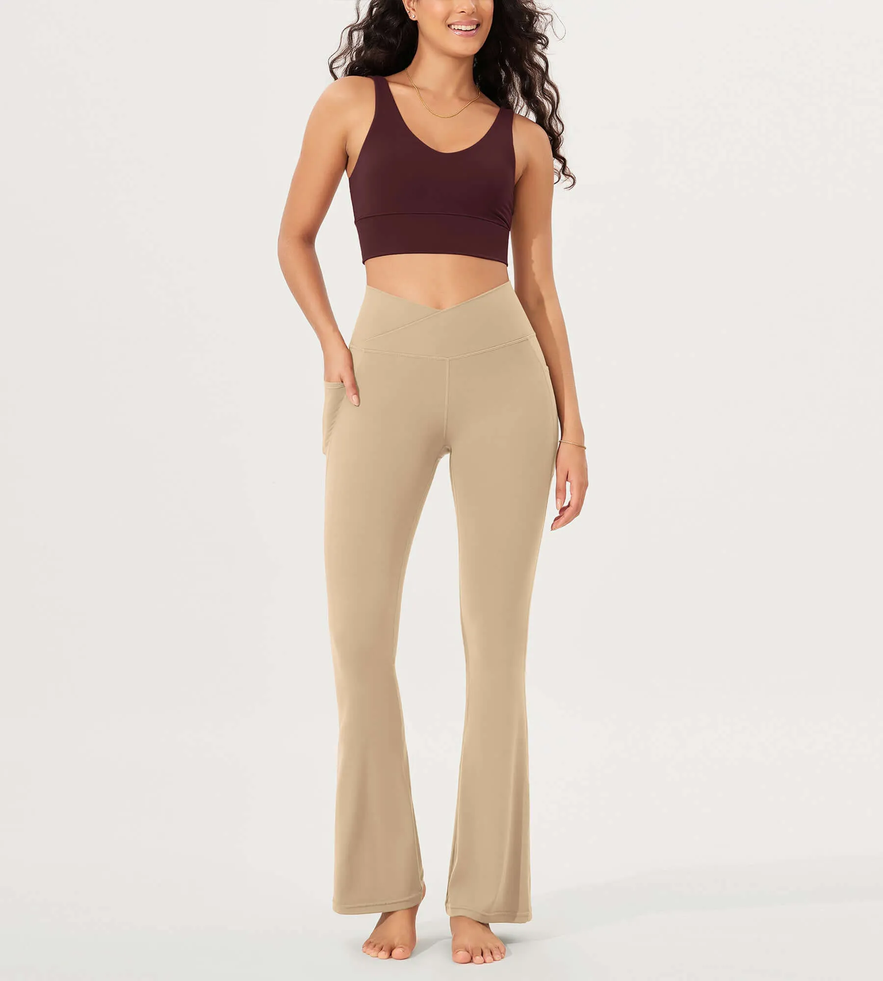 32" Cloud Feeling Bootcut Lounge Yoga Pants with Pockets