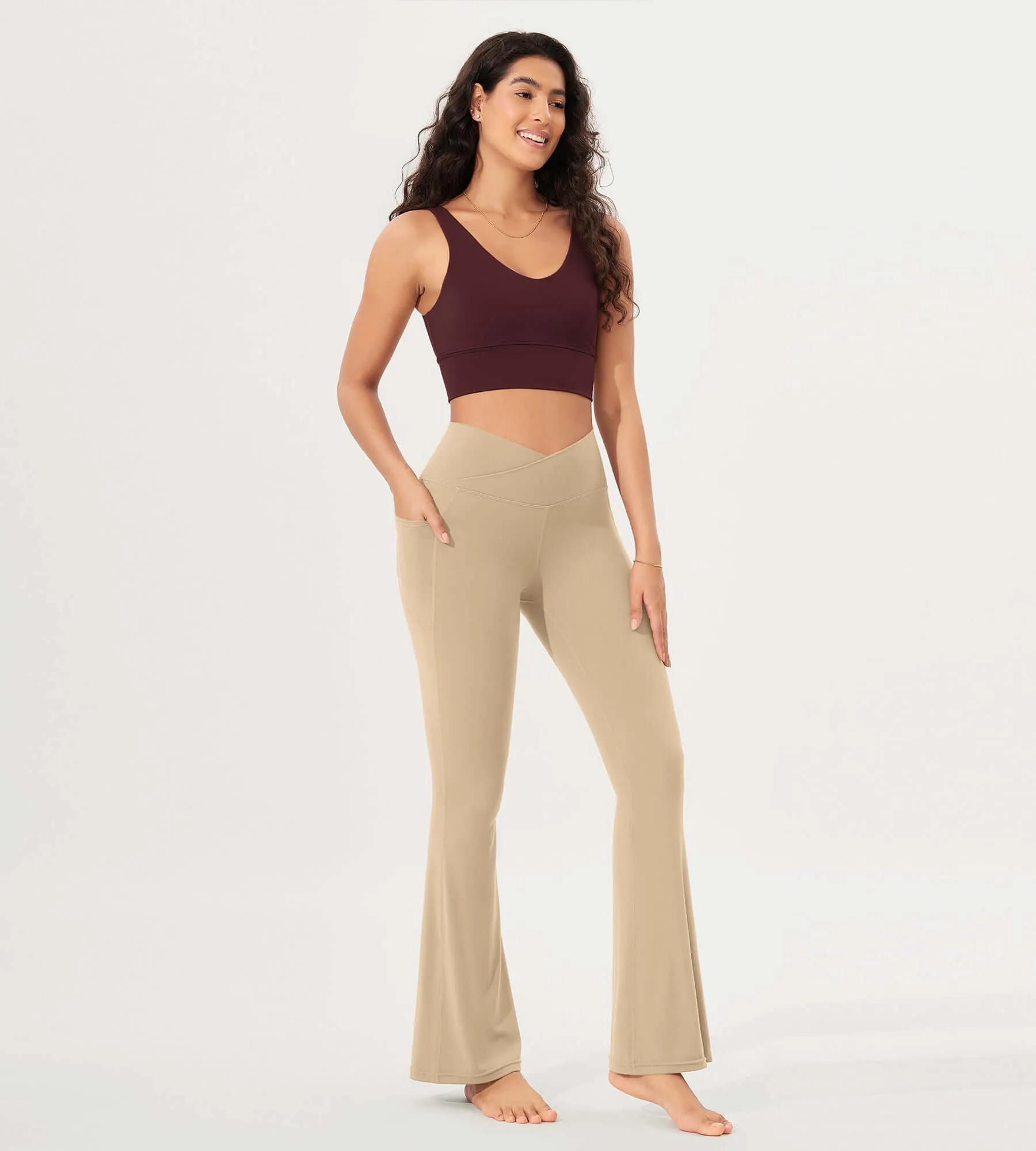 32" Cloud Feeling Bootcut Lounge Yoga Pants with Pockets