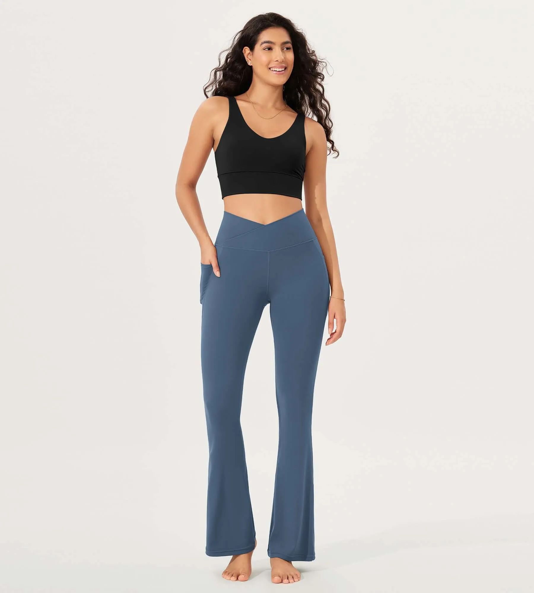 32" Cloud Feeling Bootcut Lounge Yoga Pants with Pockets