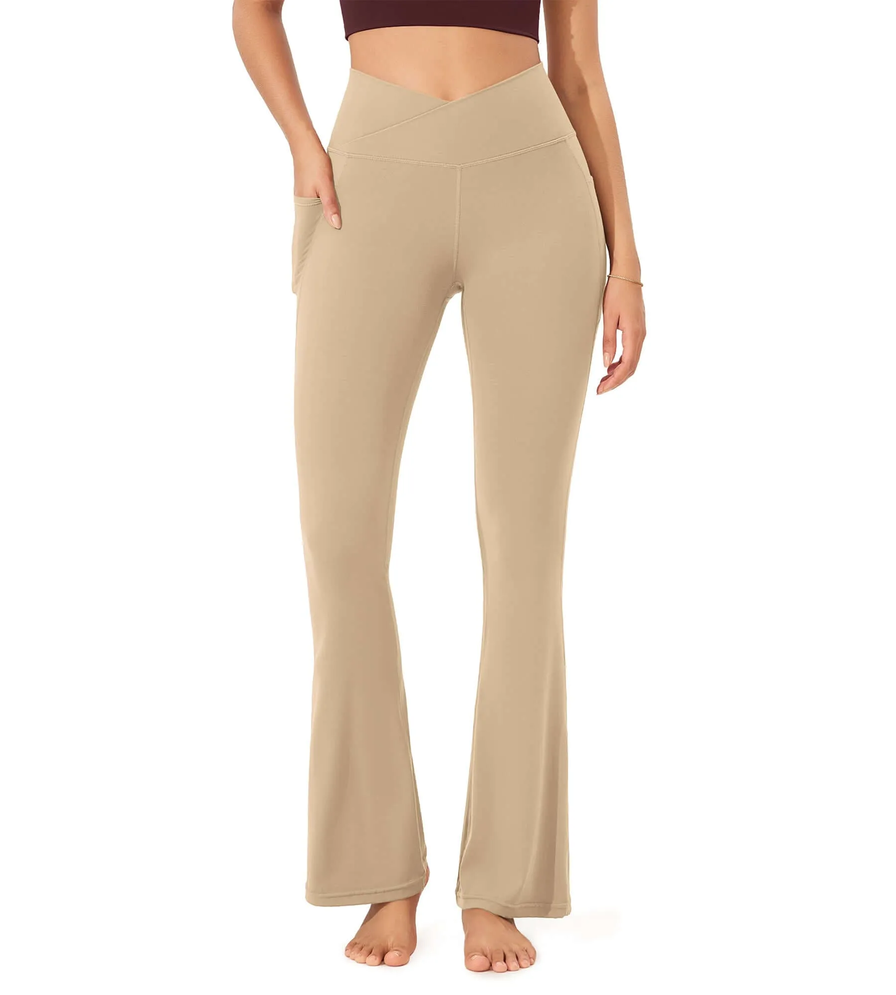 32" Cloud Feeling Bootcut Lounge Yoga Pants with Pockets