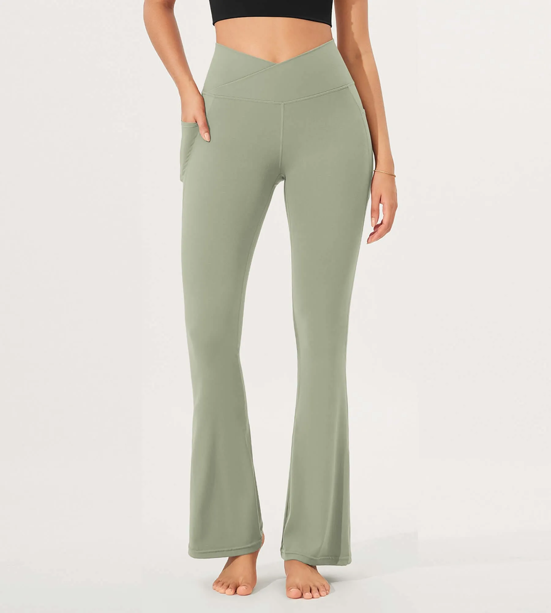 32" Cloud Feeling Bootcut Lounge Yoga Pants with Pockets