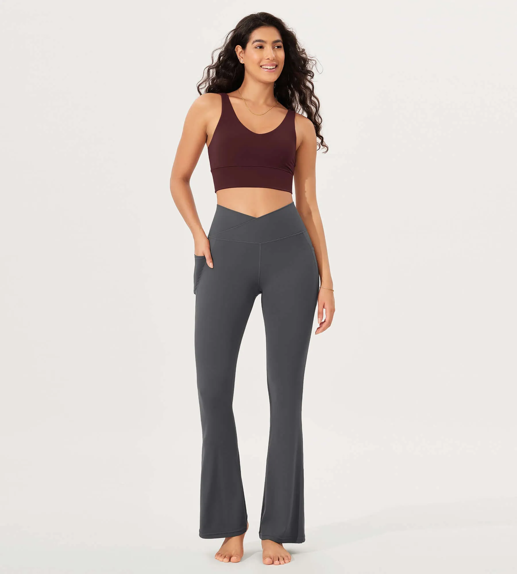 32" Cloud Feeling Bootcut Lounge Yoga Pants with Pockets