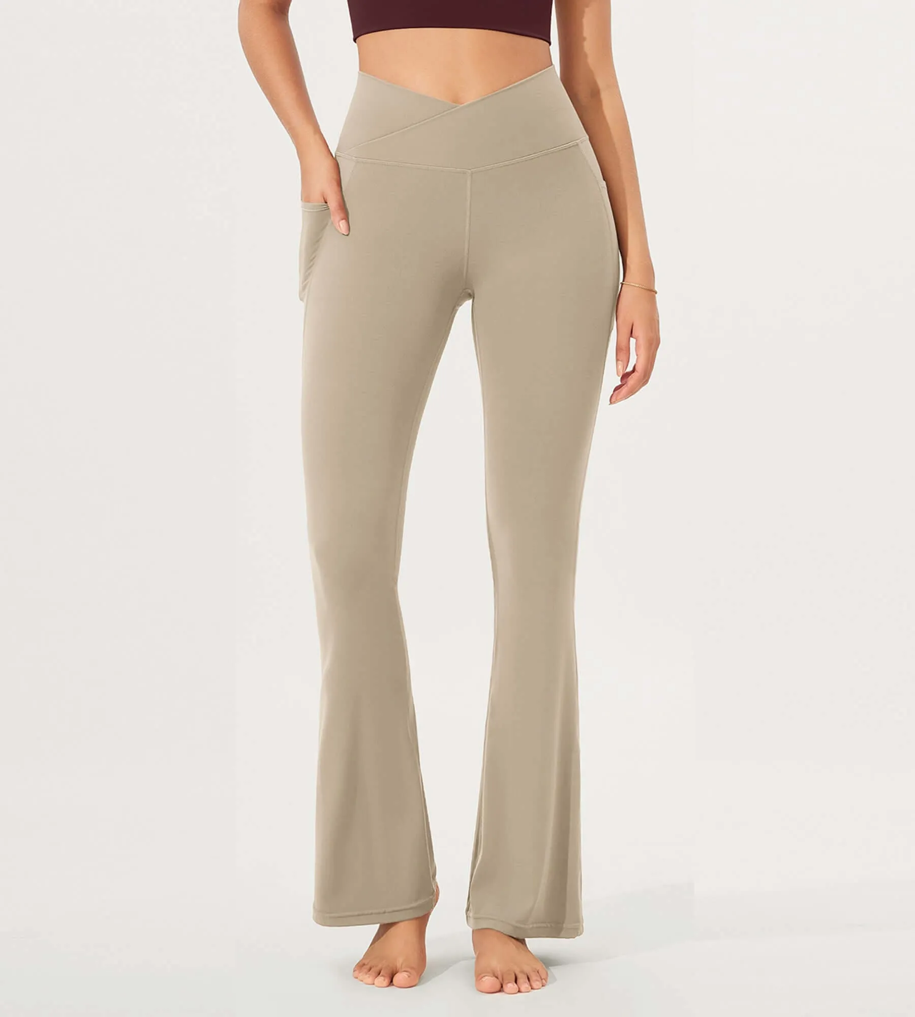 32" Cloud Feeling Bootcut Lounge Yoga Pants with Pockets
