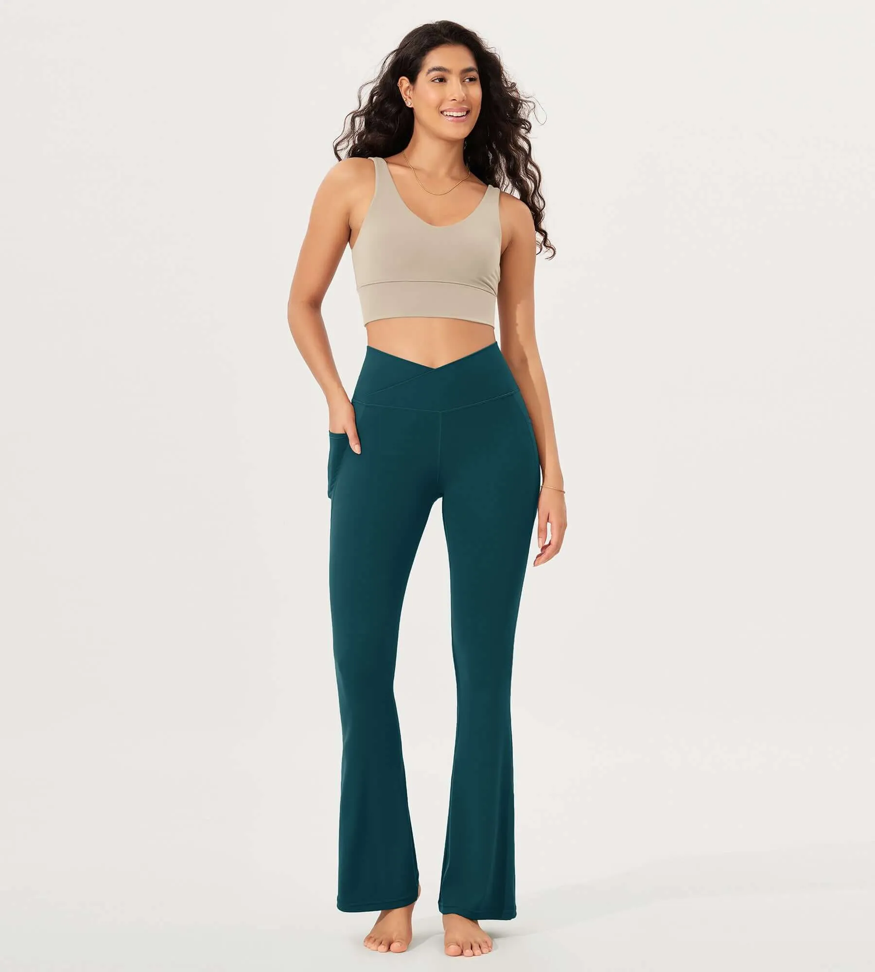 32" Cloud Feeling Bootcut Lounge Yoga Pants with Pockets