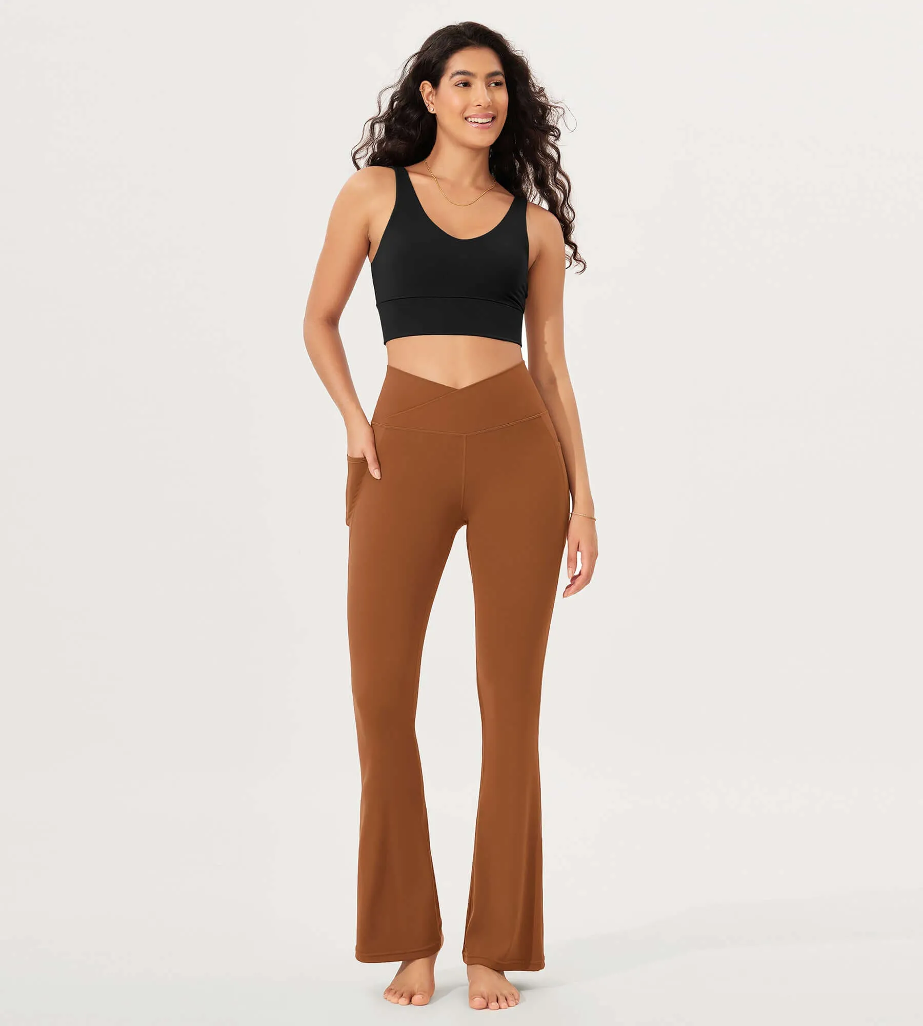 32" Cloud Feeling Bootcut Lounge Yoga Pants with Pockets