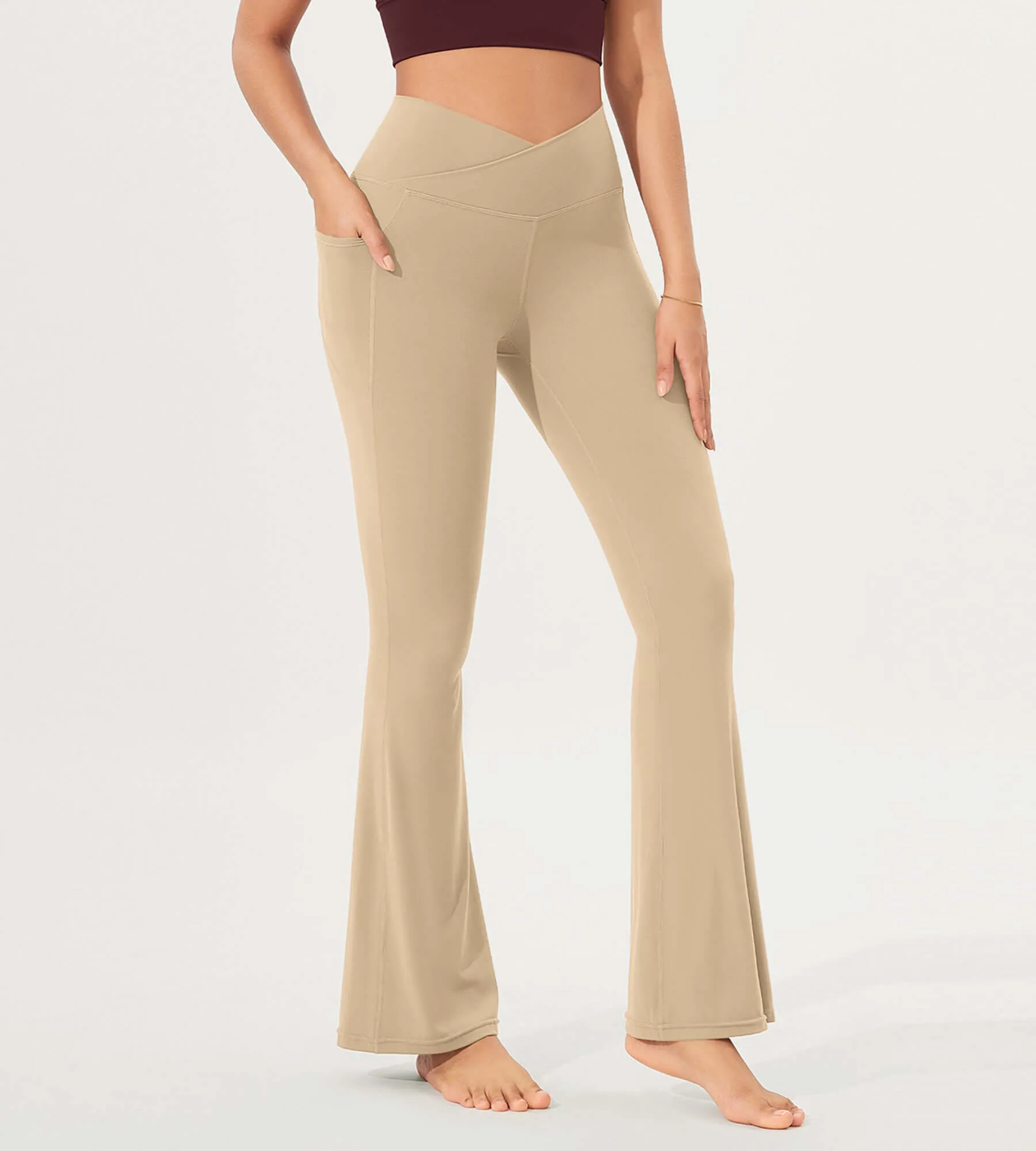 32" Cloud Feeling Bootcut Lounge Yoga Pants with Pockets