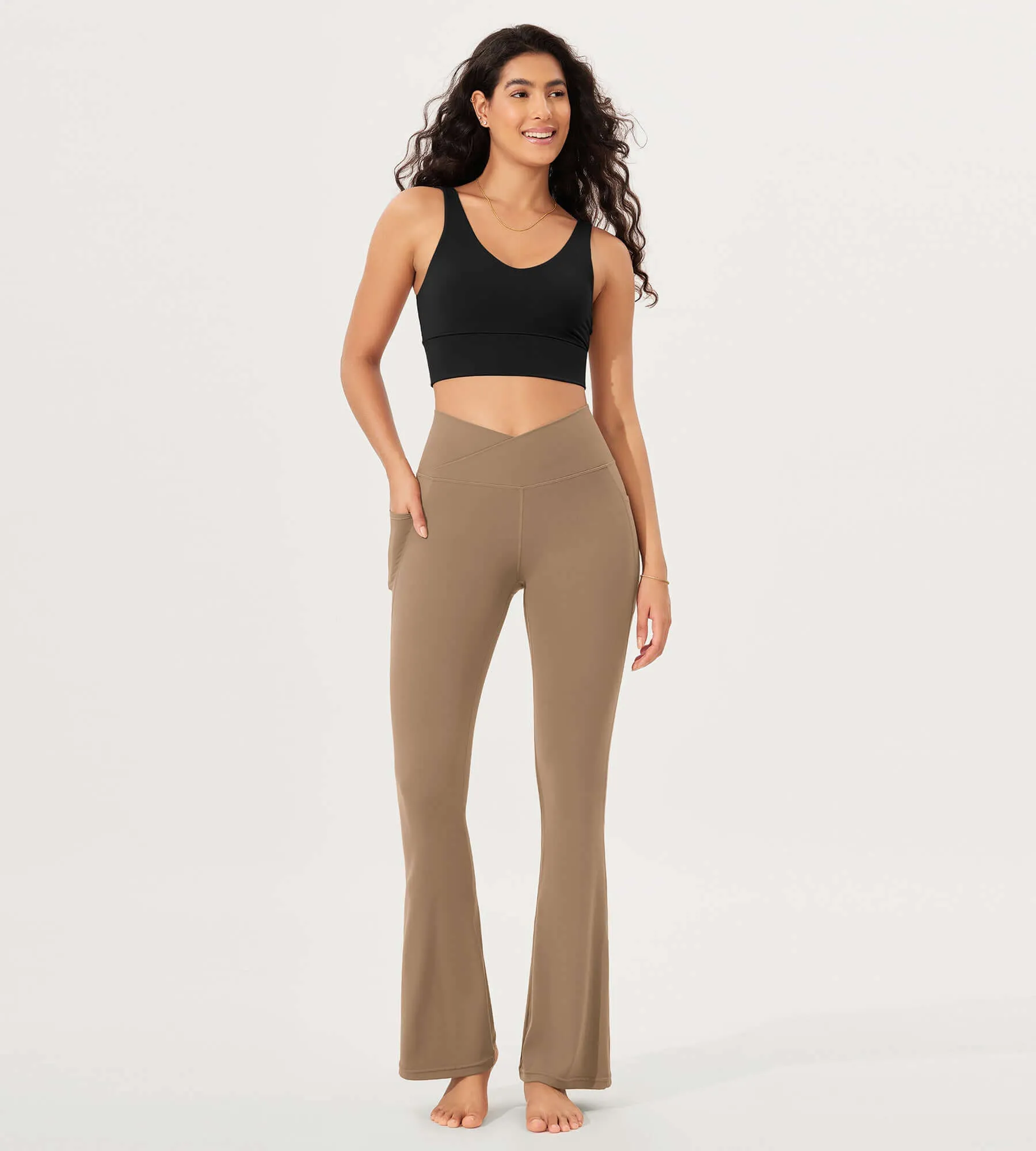 32" Cloud Feeling Bootcut Lounge Yoga Pants with Pockets