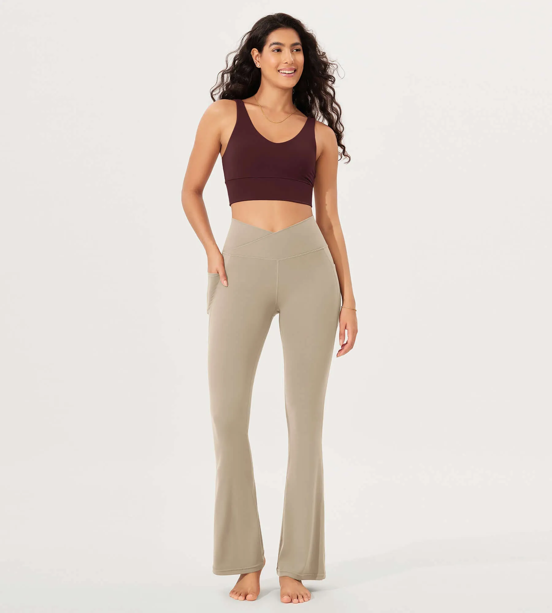 32" Cloud Feeling Bootcut Lounge Yoga Pants with Pockets