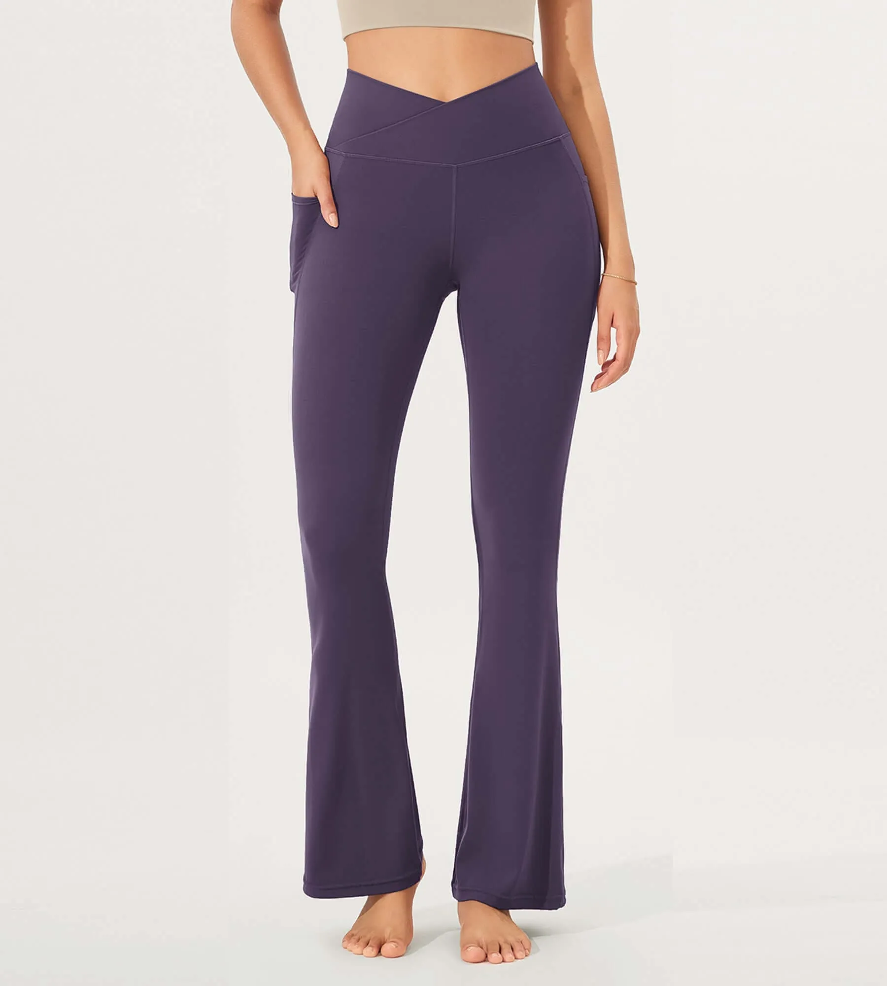 32" Cloud Feeling Bootcut Lounge Yoga Pants with Pockets