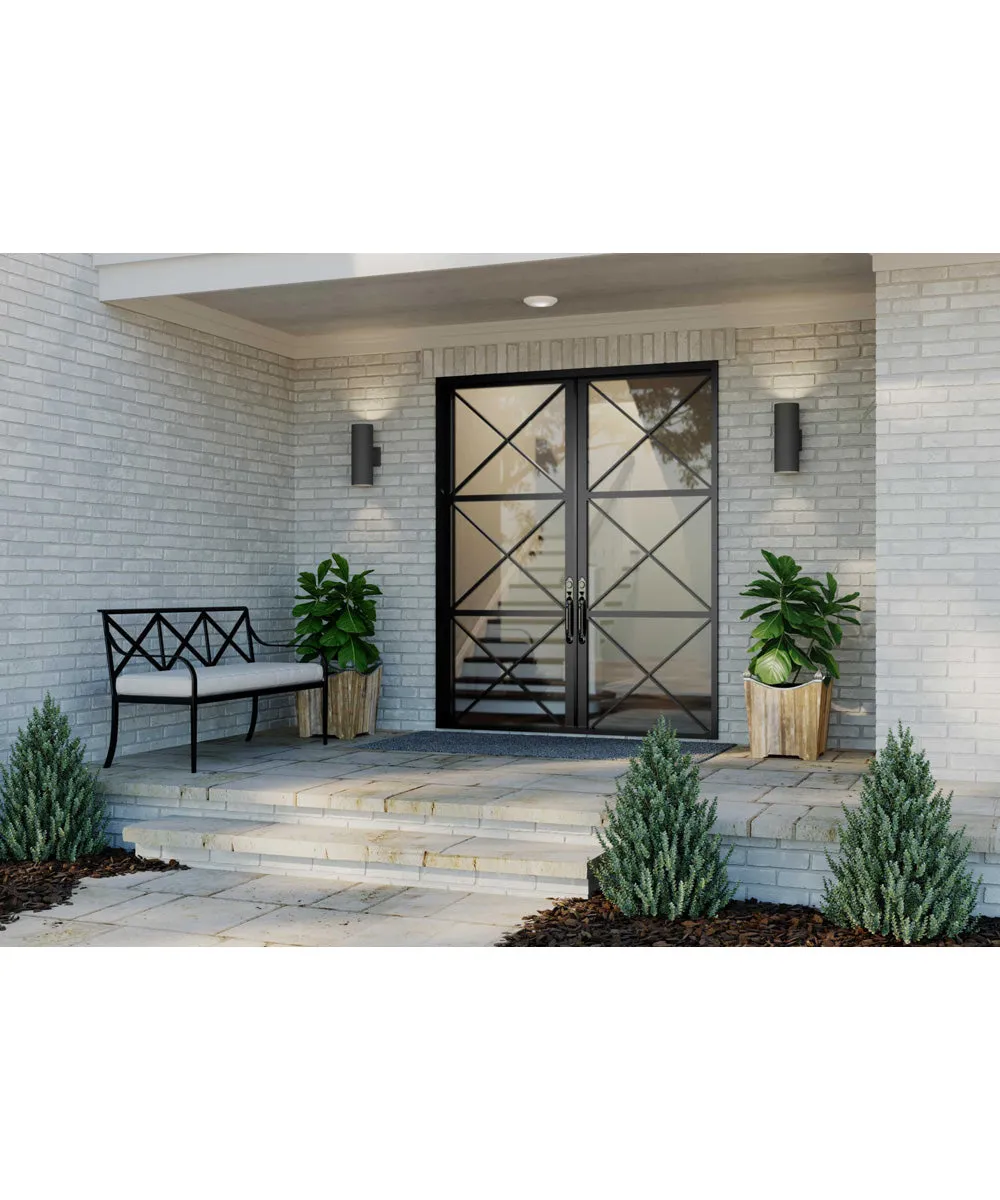 5" Outdoor Up/Down Wall Cylinder Black