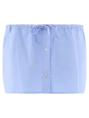 ALEXANDER WANG Crystal-Embellished Cotton Mini Skort