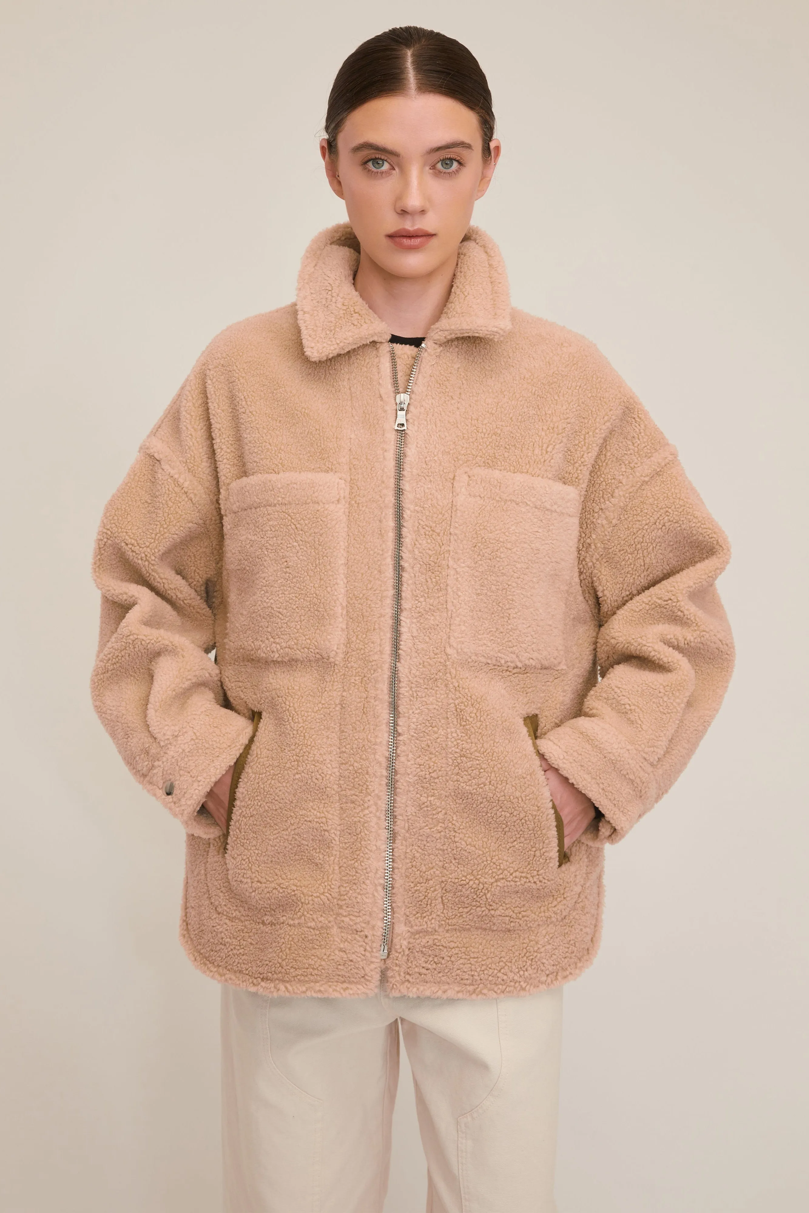 Amari Sherpa Twill Jacket