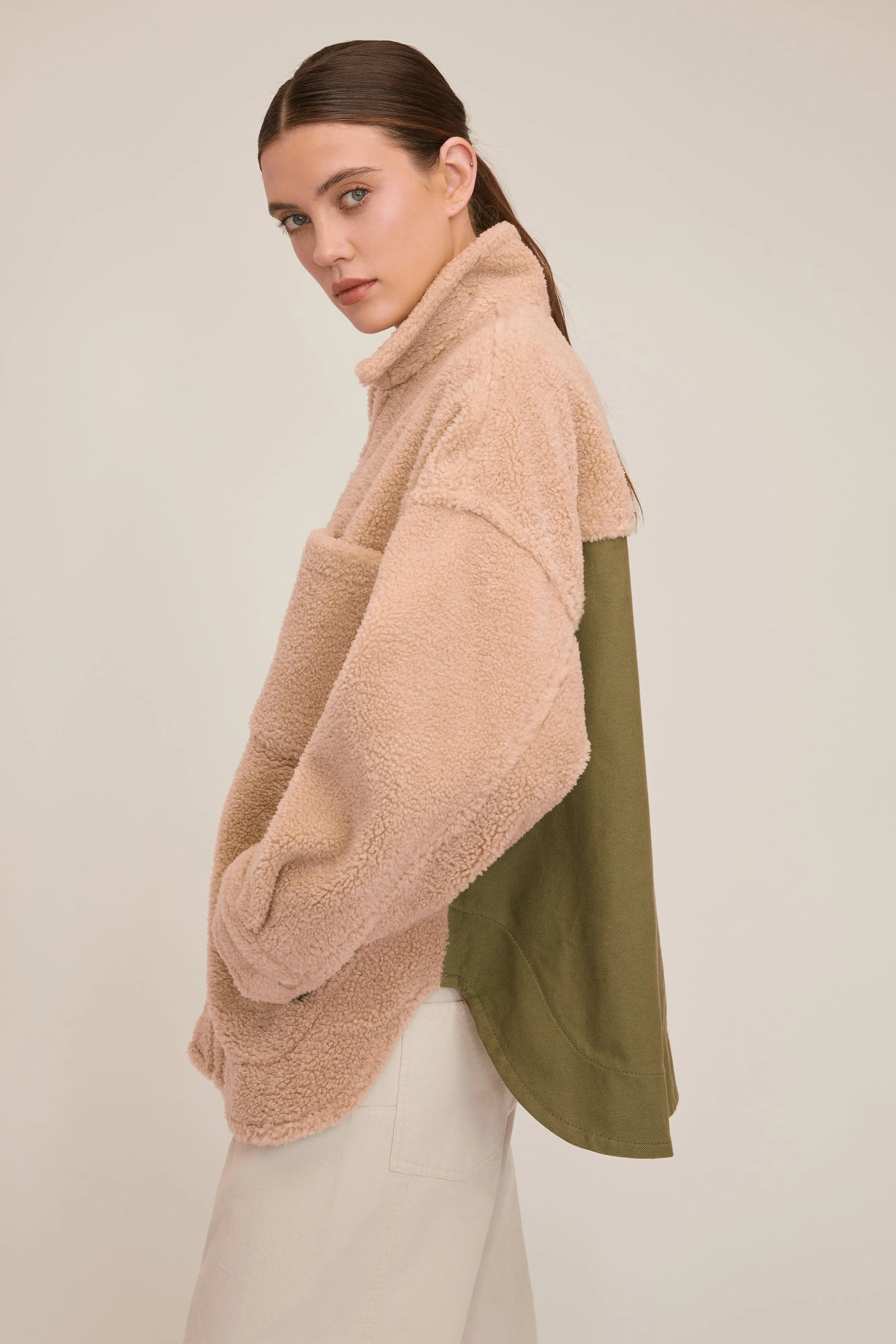Amari Sherpa Twill Jacket