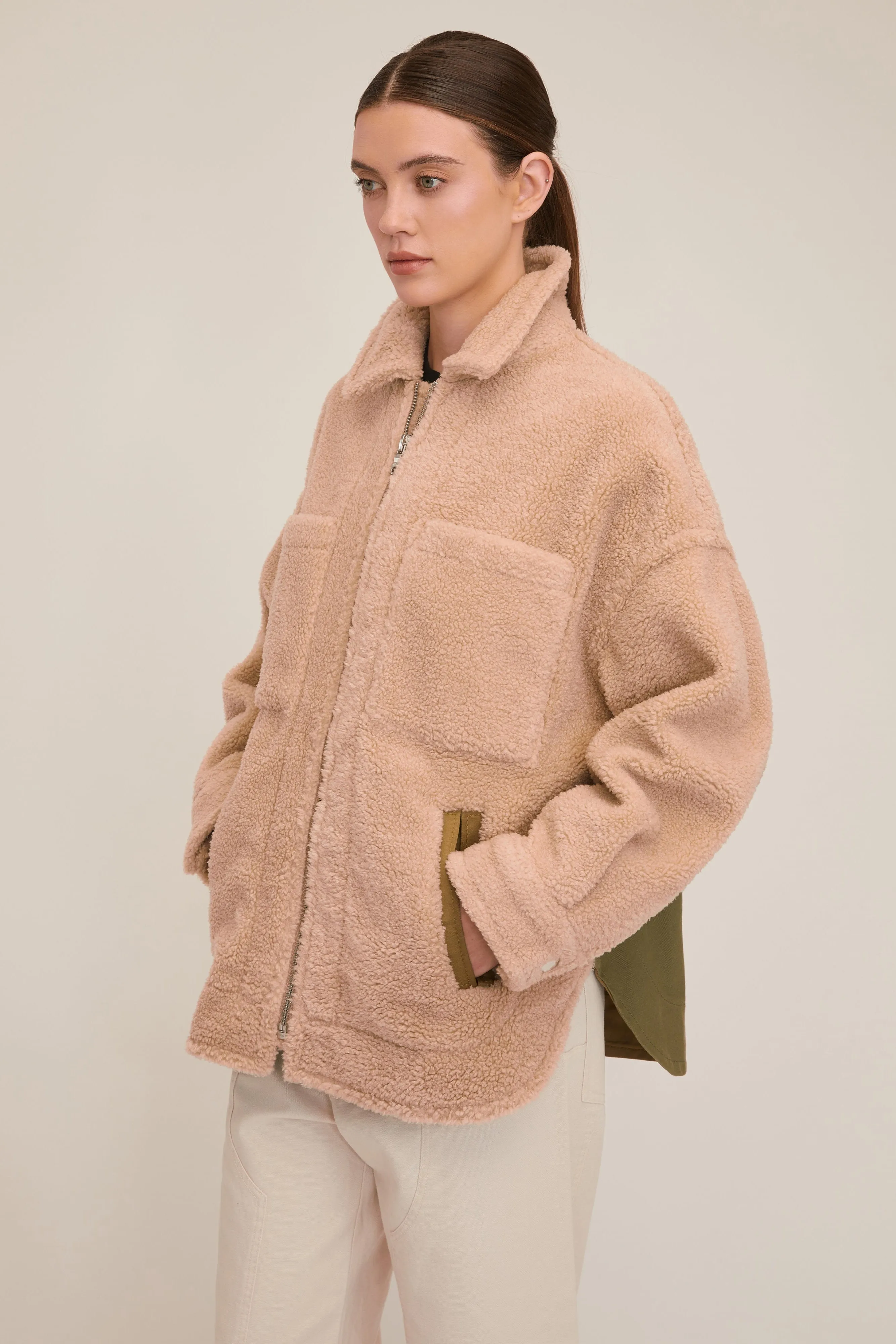 Amari Sherpa Twill Jacket
