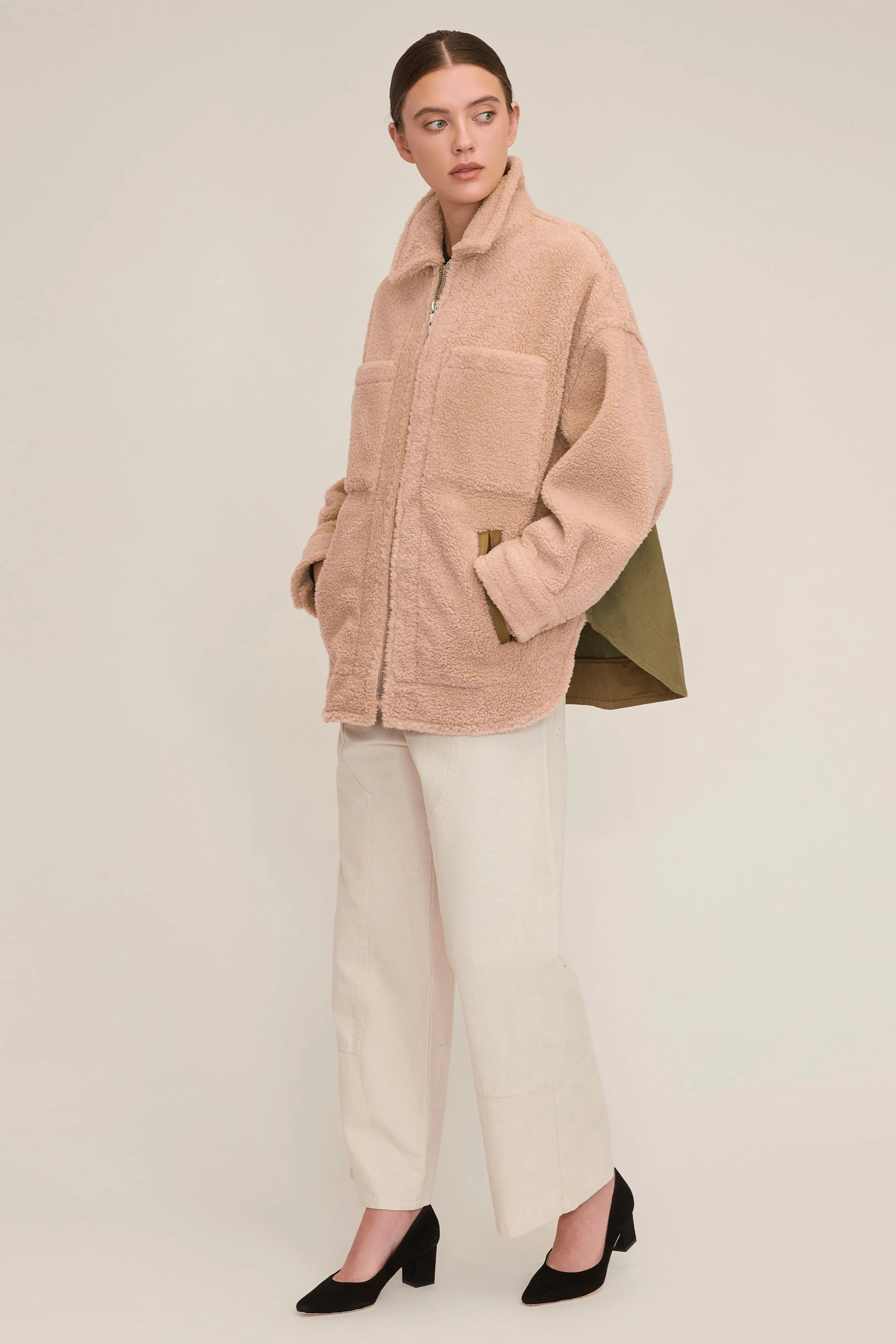 Amari Sherpa Twill Jacket