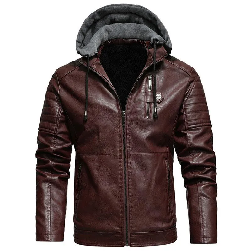 Angelo Ricci™ Biker Style Motorcycle Leather Jacket