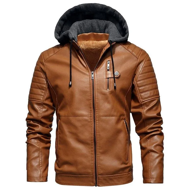 Angelo Ricci™ Biker Style Motorcycle Leather Jacket