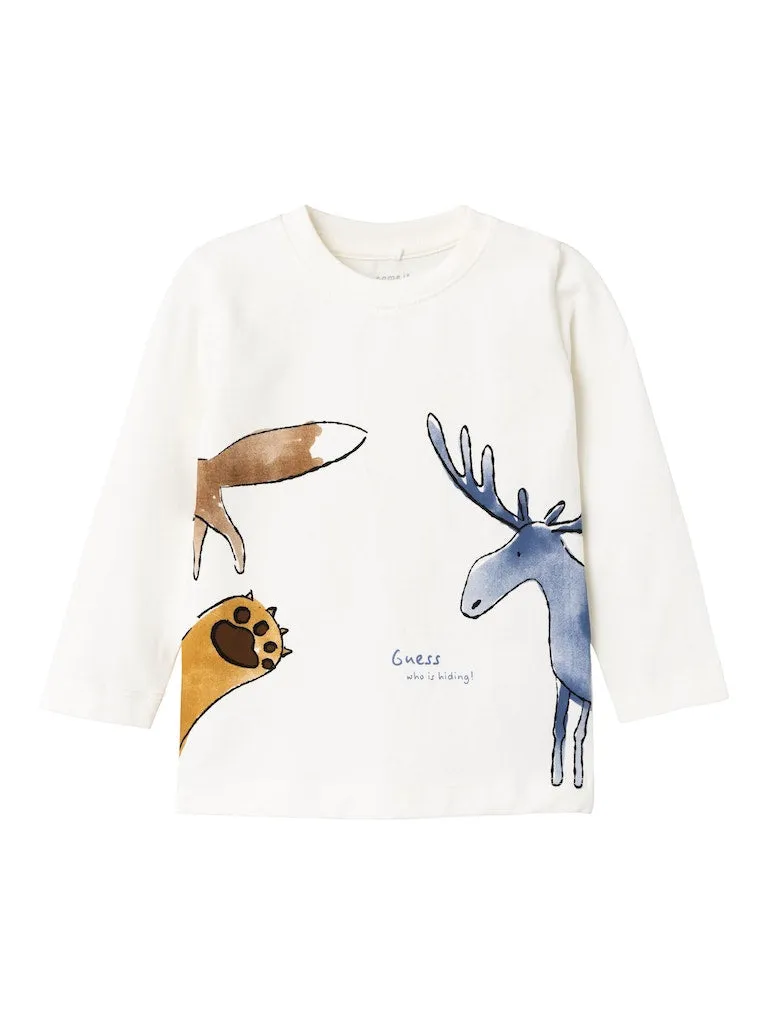 Baby Boy Animal Print Top & Corduroy Pants Set