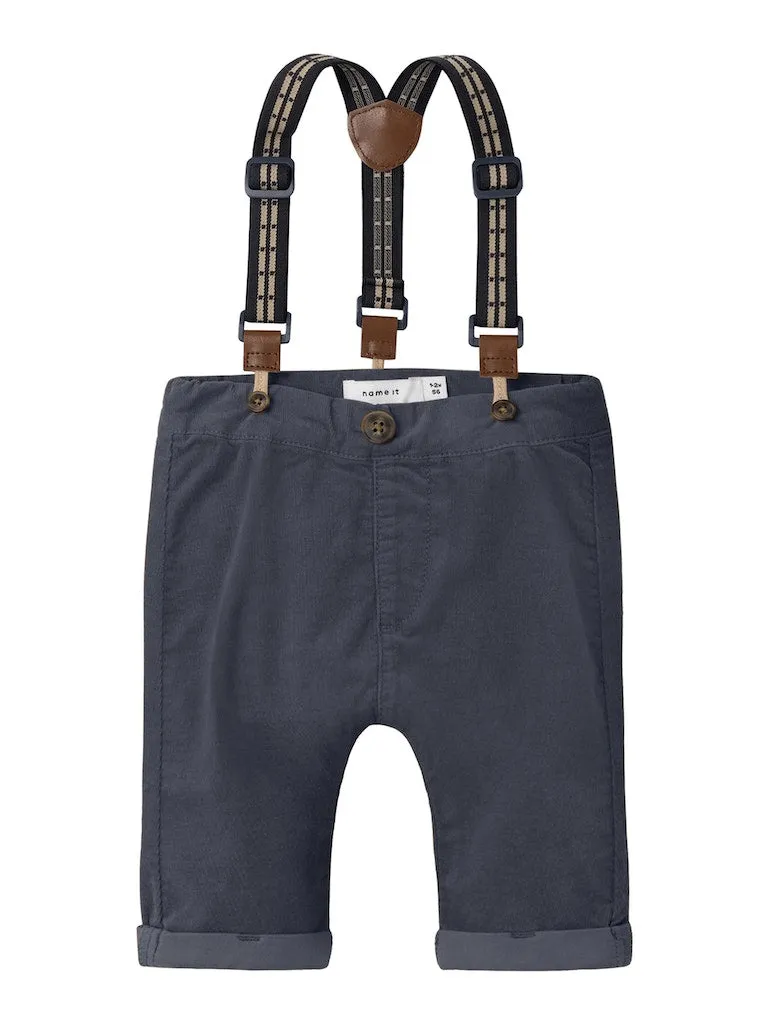 Baby Boy Animal Print Top & Corduroy Pants Set
