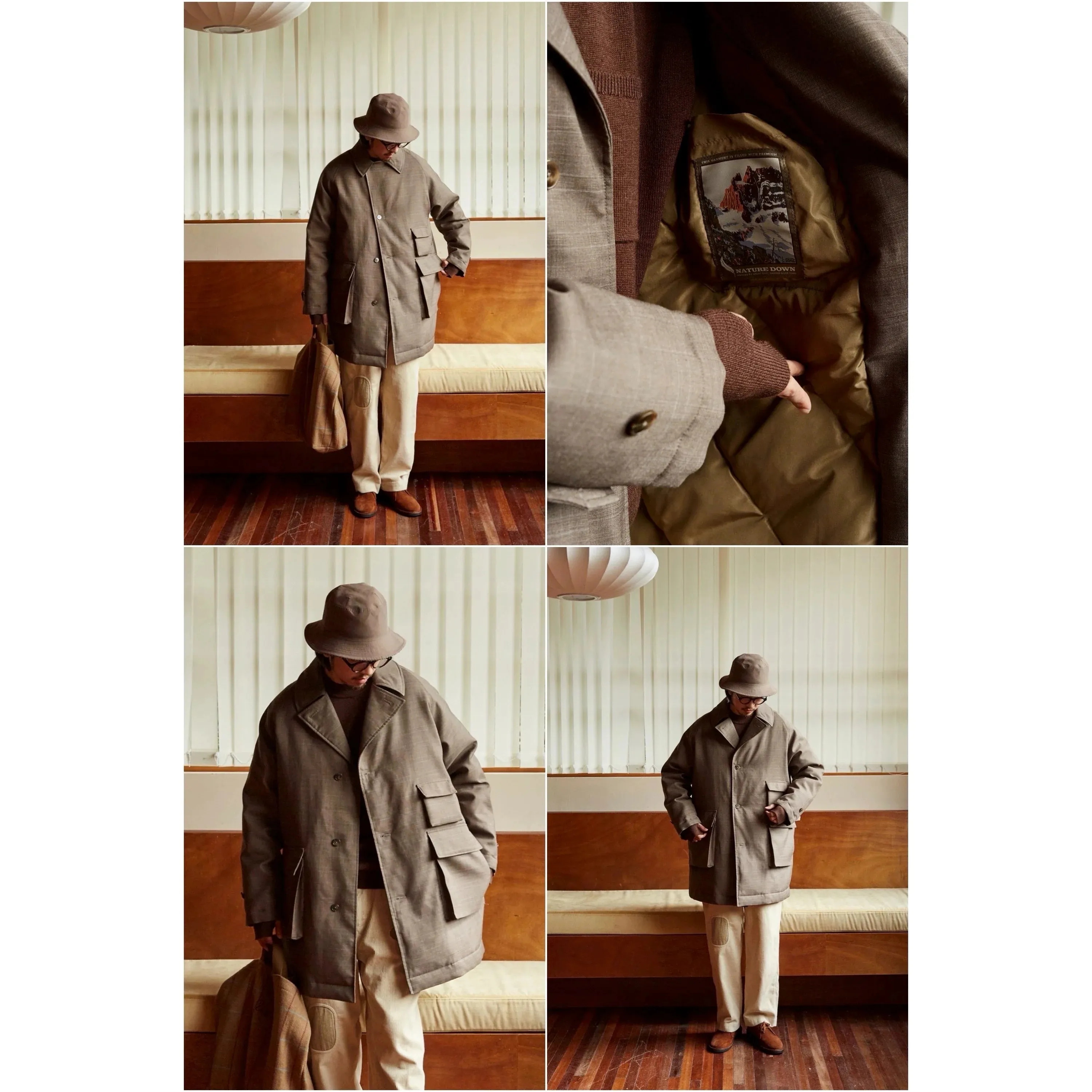 Balmacaan Down Coat