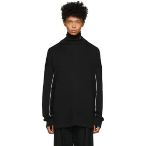 BED J.W. FORD Black Ribbed Turtleneck