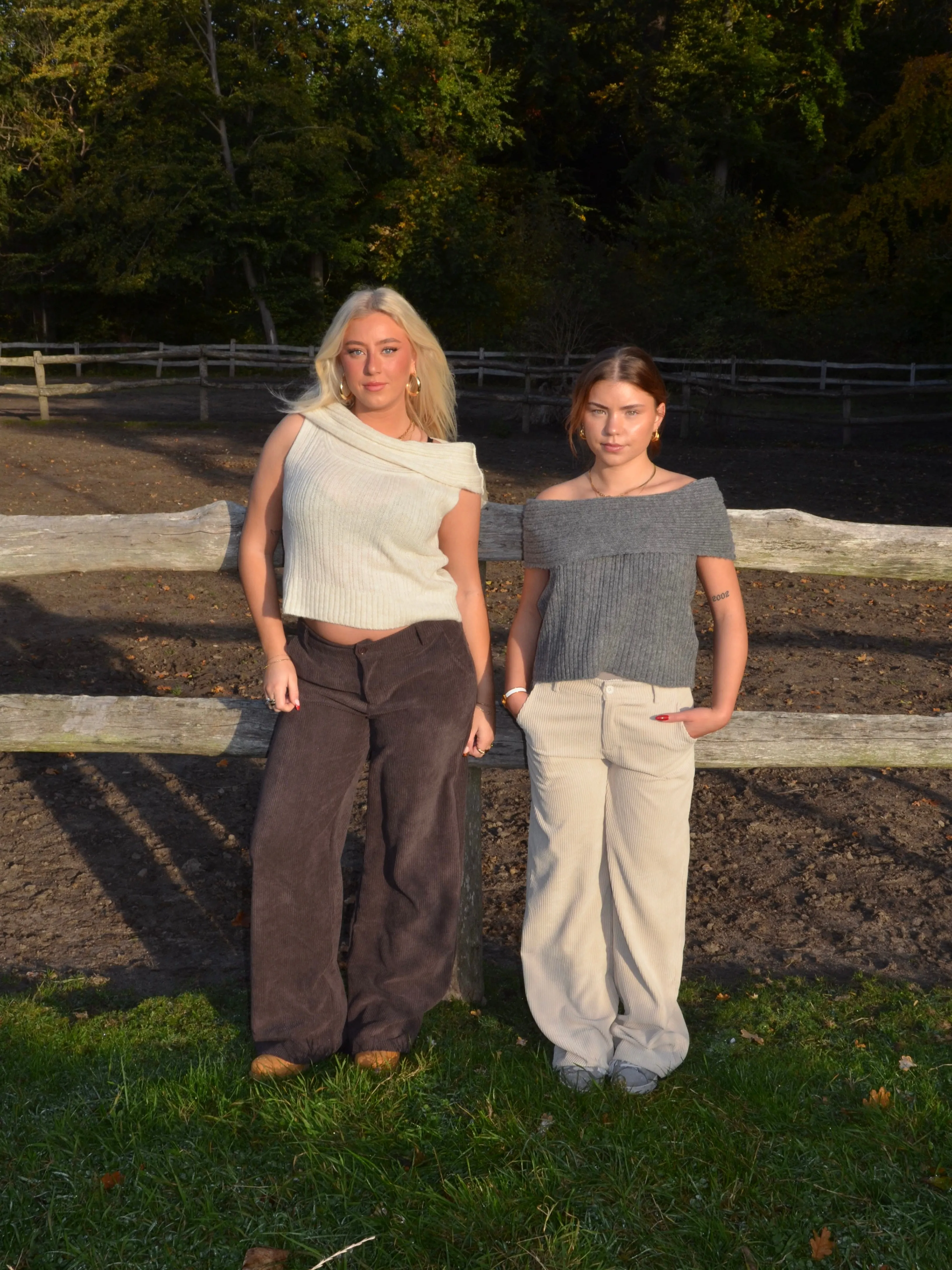 Betsy baggy corduroy pants - Brown