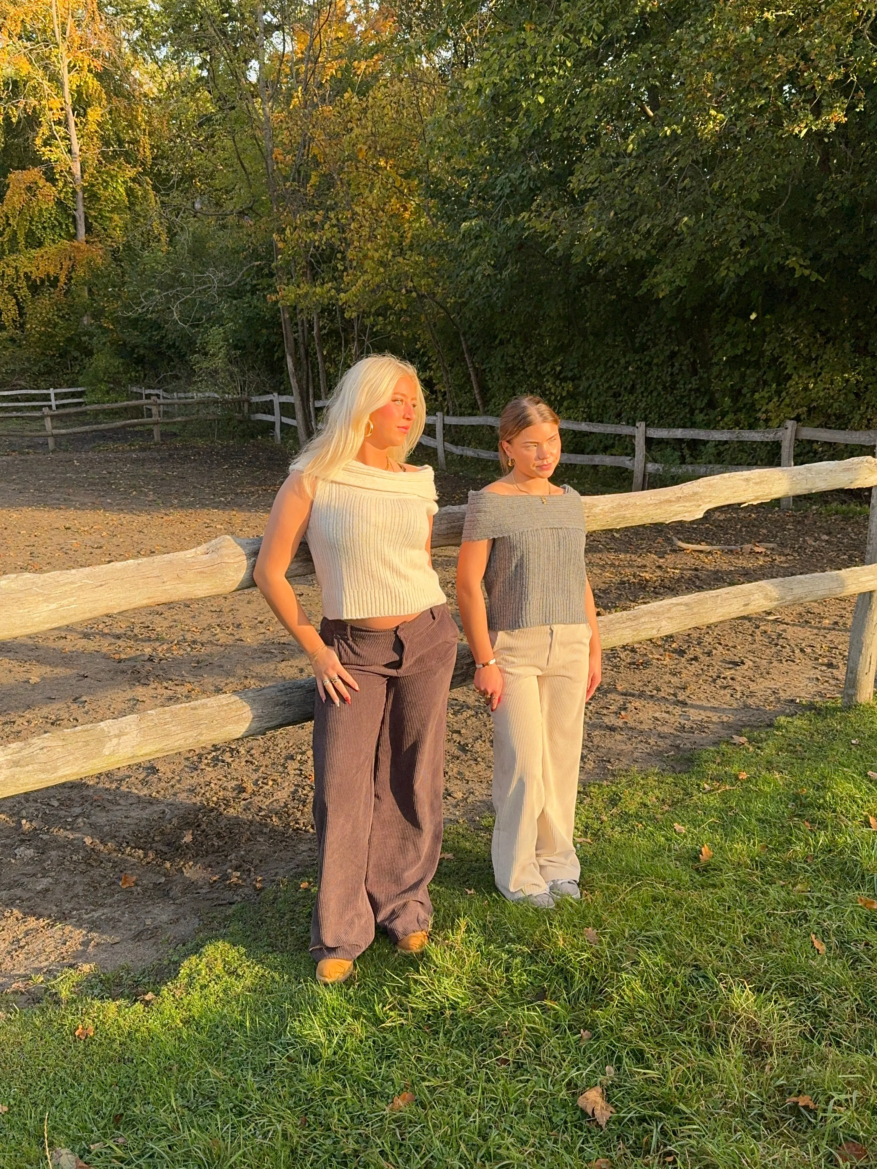 Betsy baggy corduroy pants - Brown