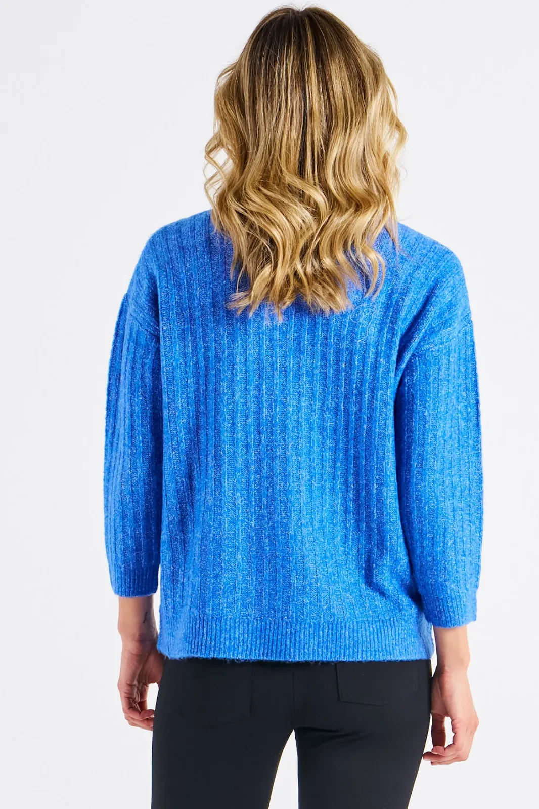 Betty Basics Kayla Knit Jumper - Horizon Blue