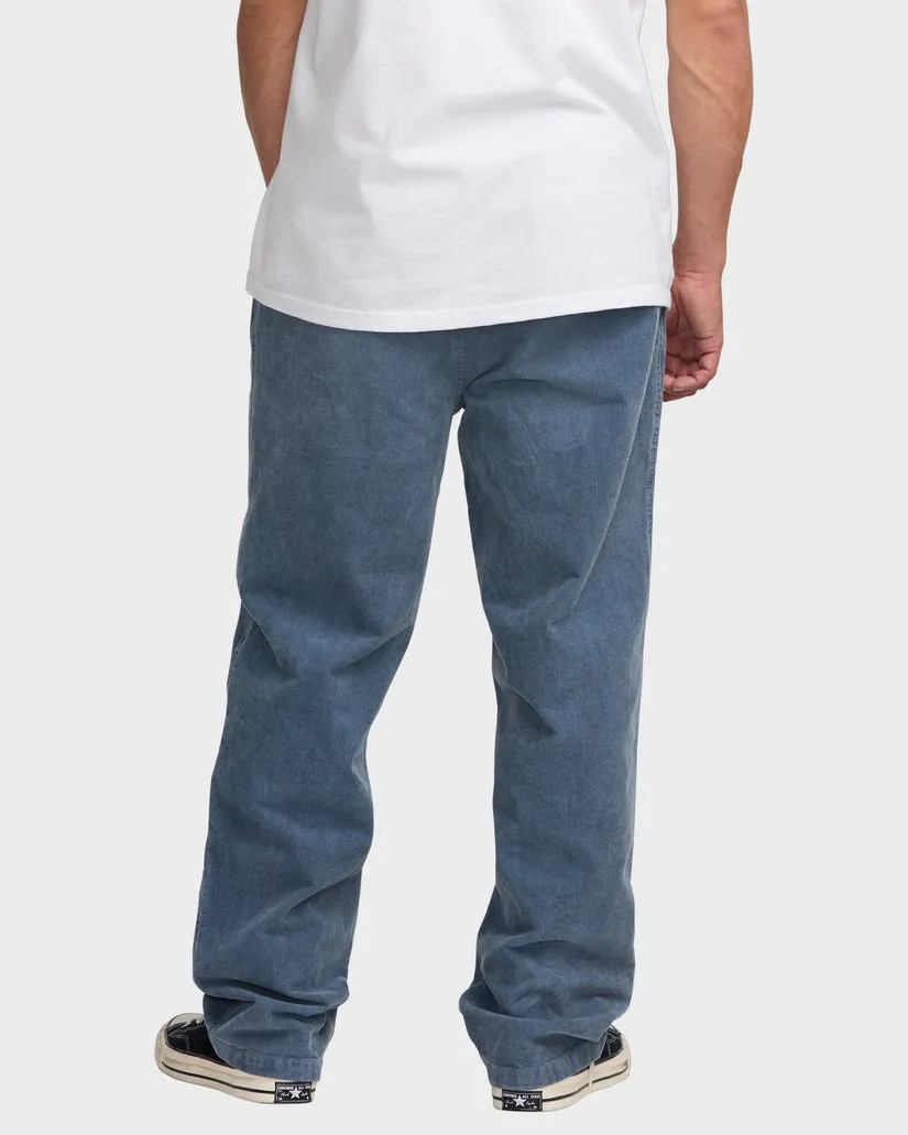 BILLABONG Larry Cord Pants - SLATE BLUE