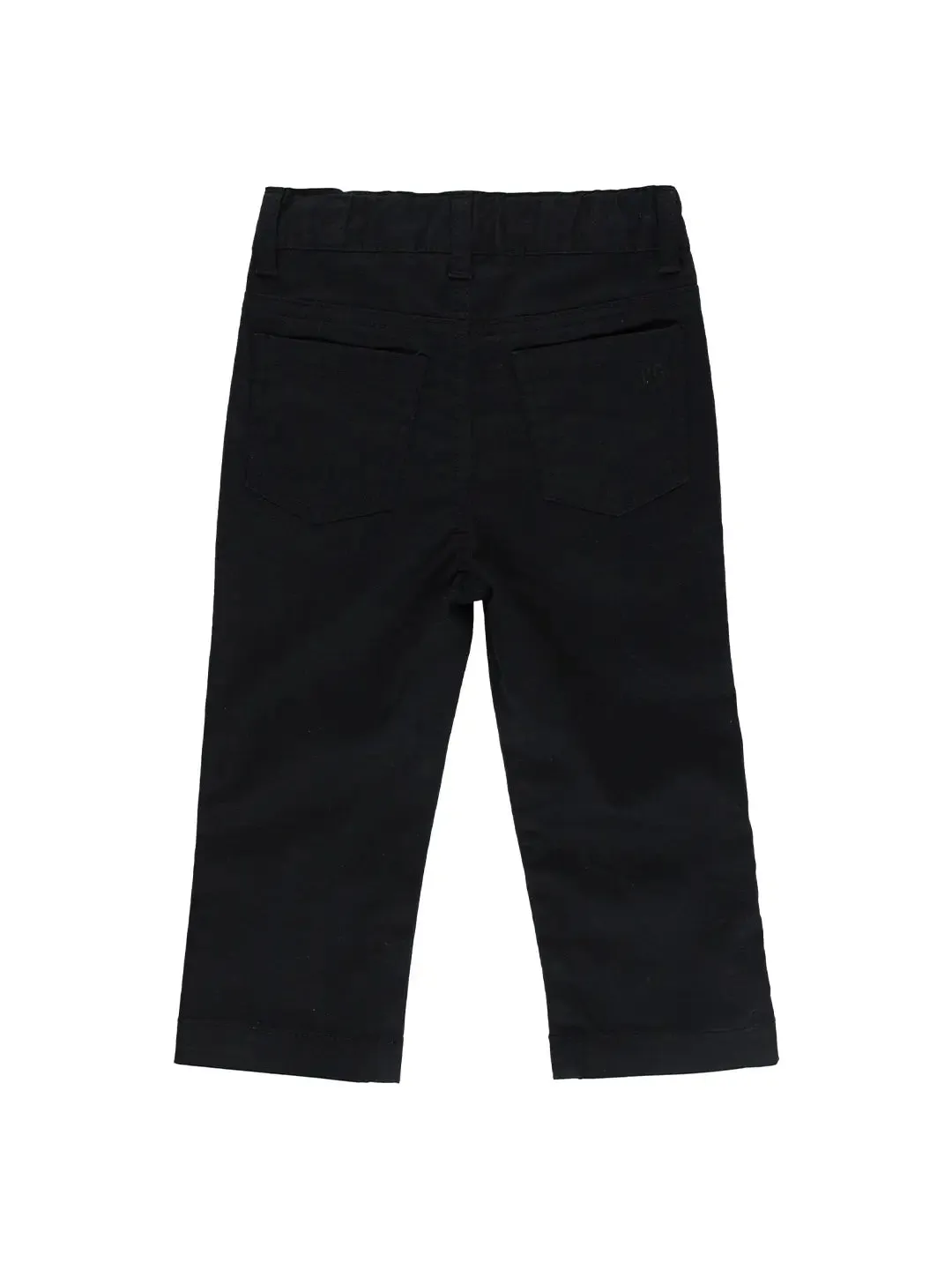 Boys Black Stretch Chino Pants