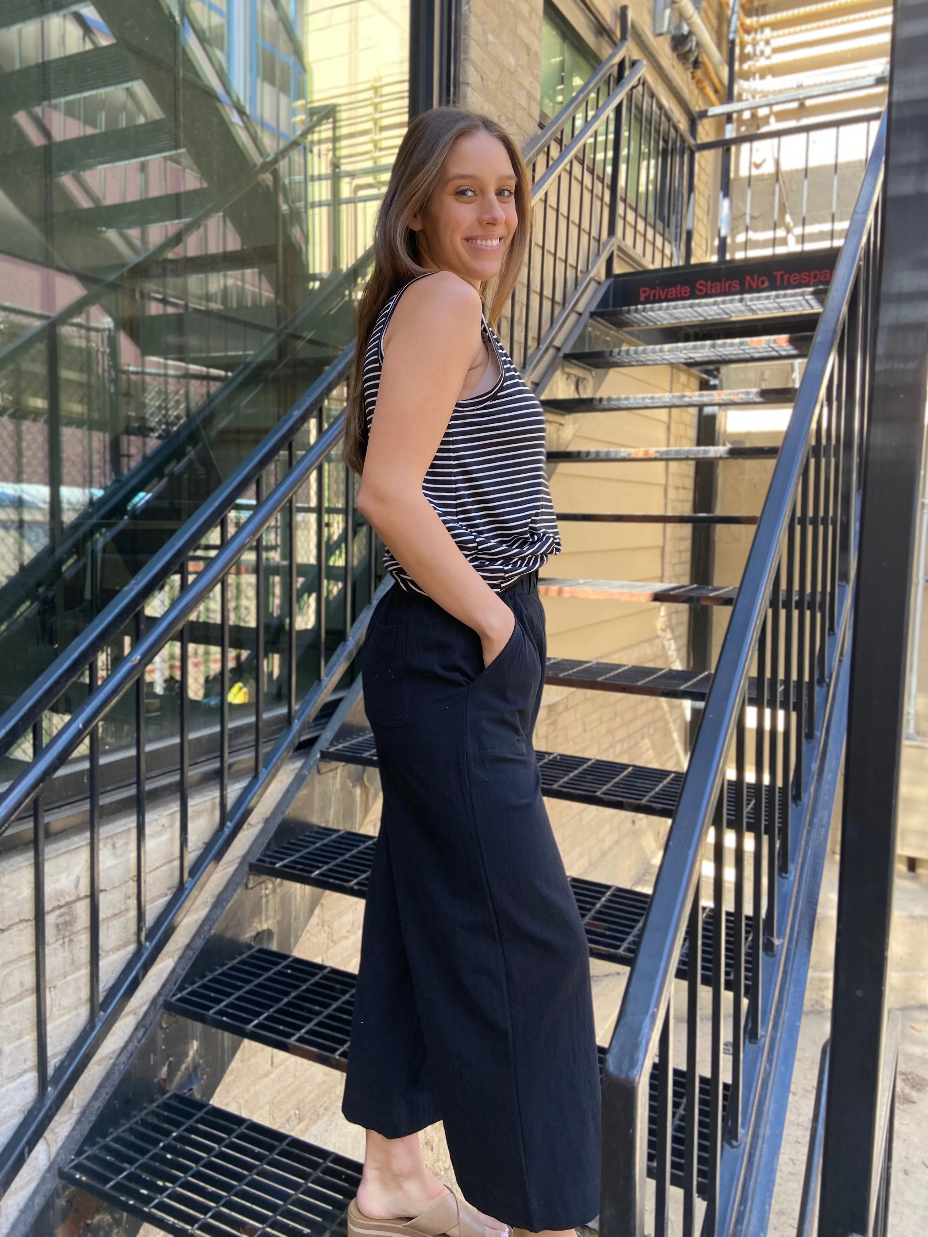 Calvin Black Cropped Pants