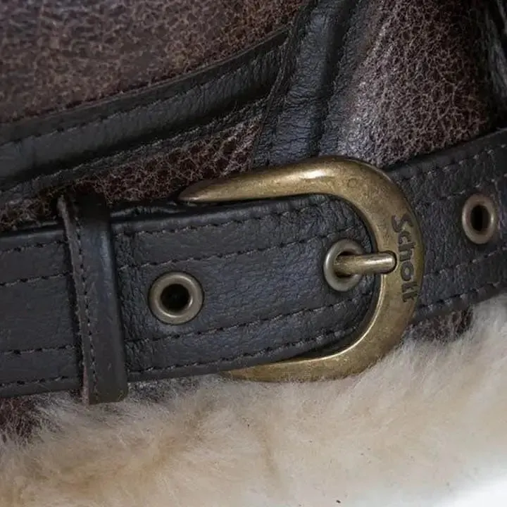 Classic B-3 Sheepskin Leather Bomber Jacket – Warm & Timeless Style