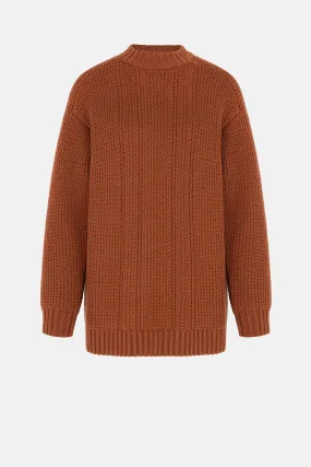 Combey Knit In Caramel Cashfeel