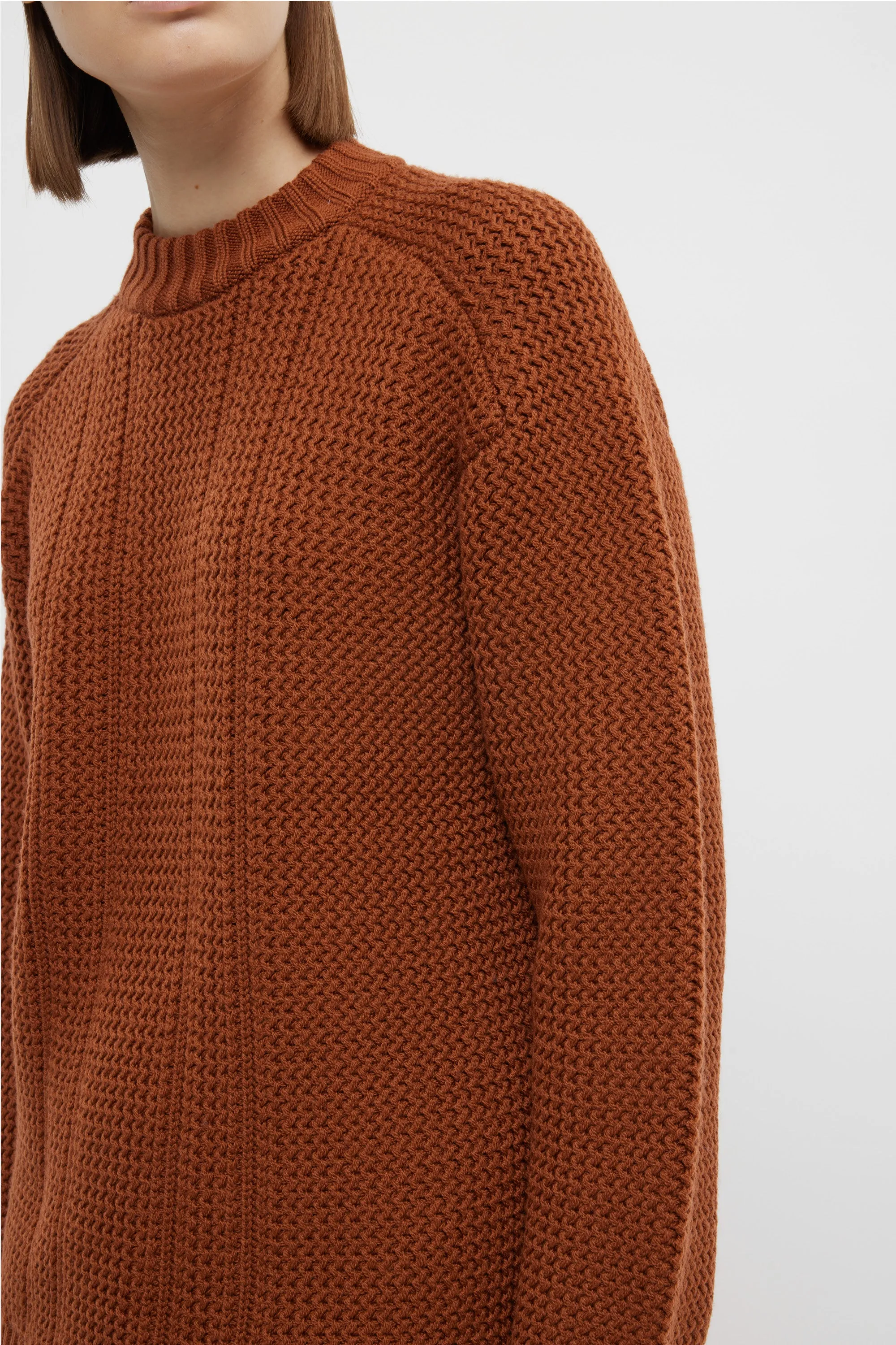Combey Knit In Caramel Cashfeel