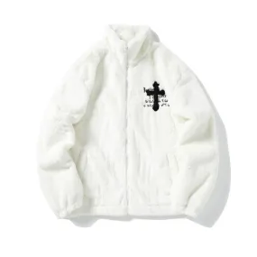 Cozy Cross Rabbit Fur Coat