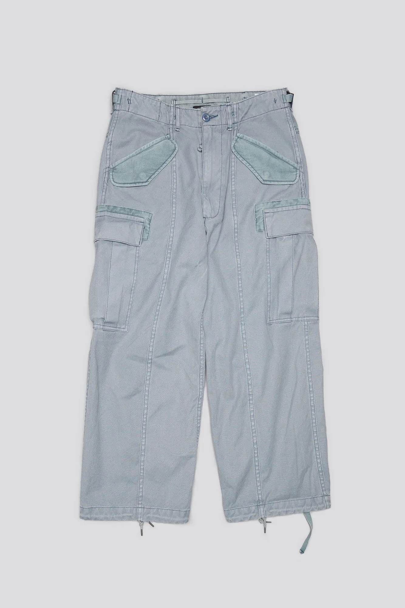 CROPPED CARGO - FADED STEEL BLUE CANVAS