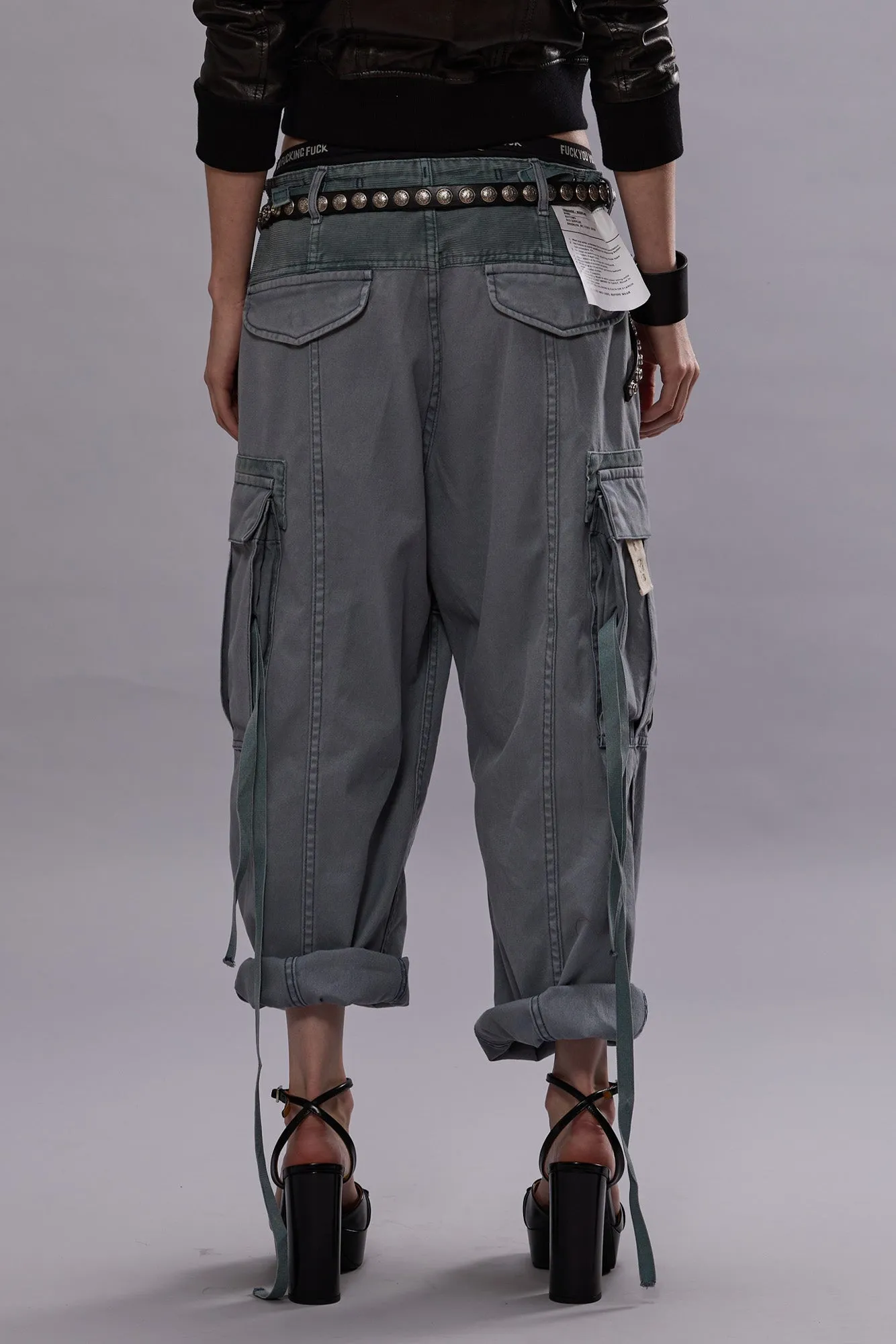 CROPPED CARGO - FADED STEEL BLUE CANVAS