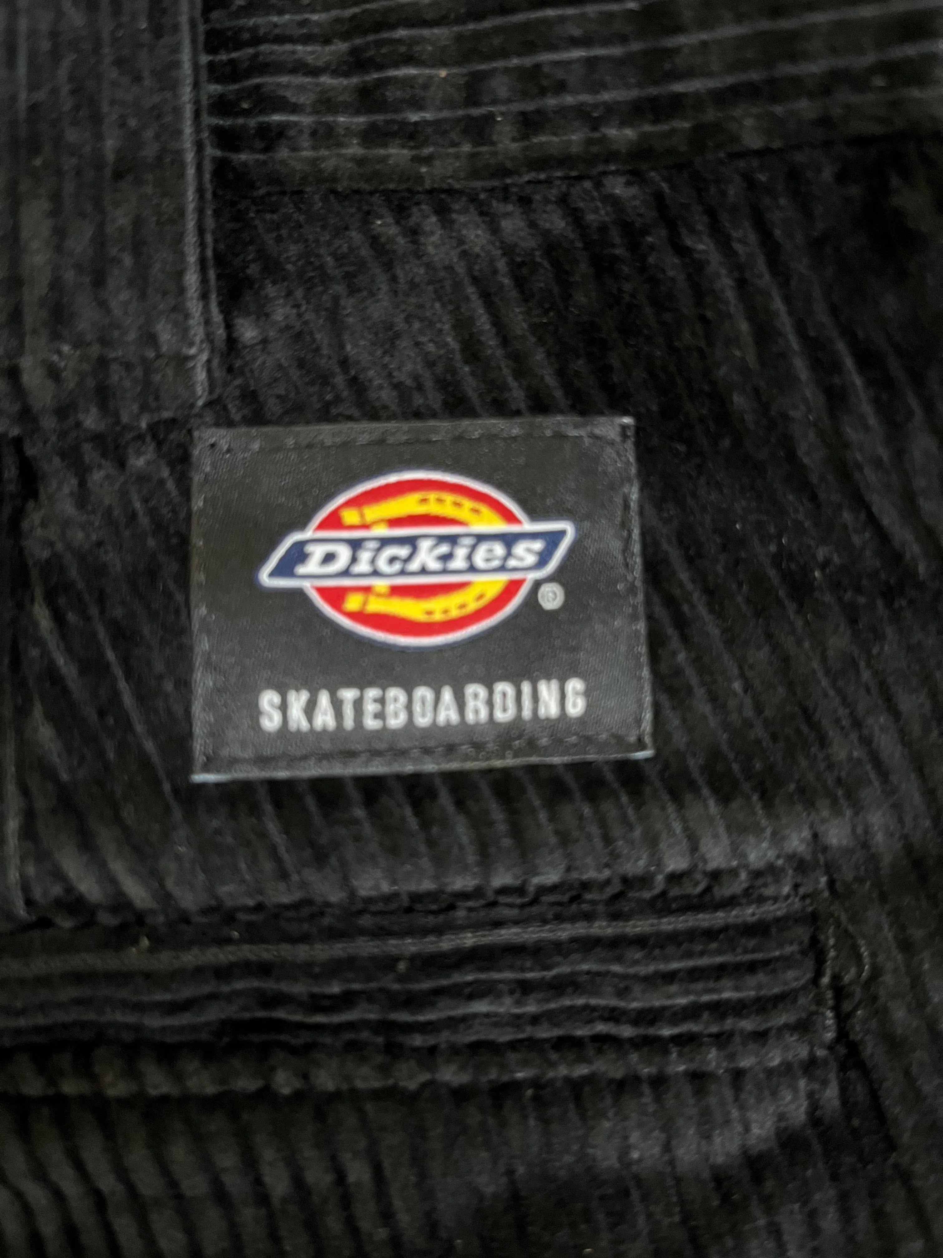 Dickies Franky Vallani Double Knee Cord Pants in Black