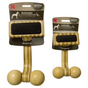 Dog Massage Brush - Massaging Pet Slicker Brush - Hugs Pet Products