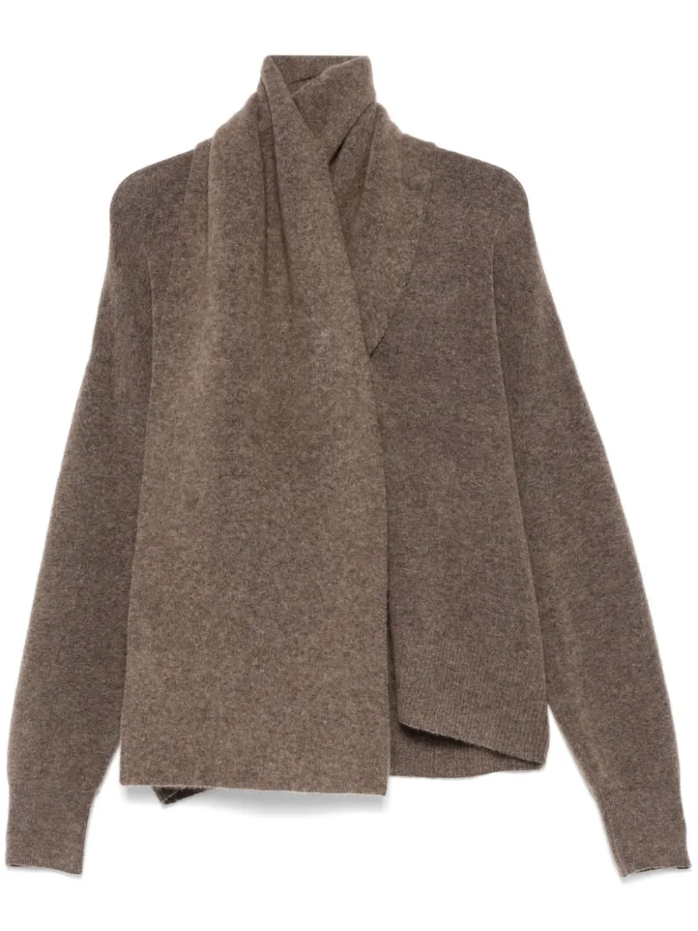 Draped-Scarf Knit