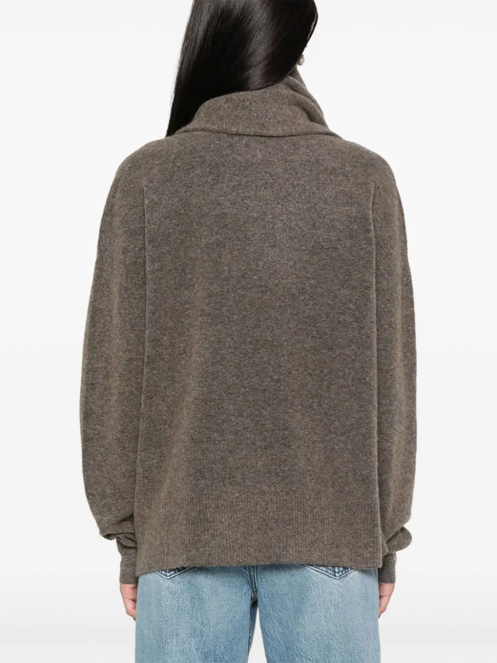 Draped-Scarf Knit