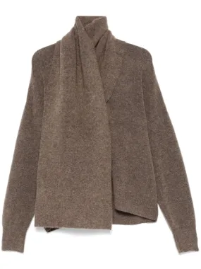 Draped-Scarf Knit