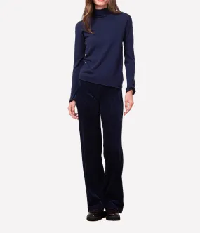 Flavia Pant in Corduroy Navy