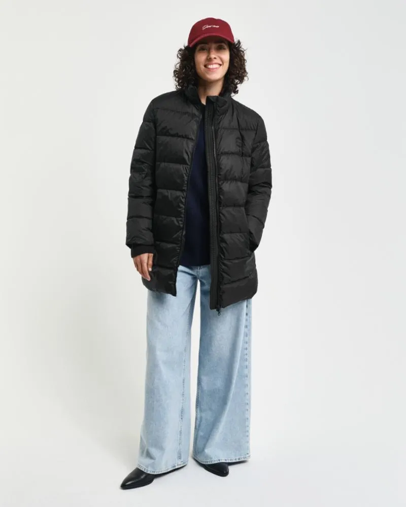 Gant Apparel Womens LIGHT DOWN COAT 005/BLACK